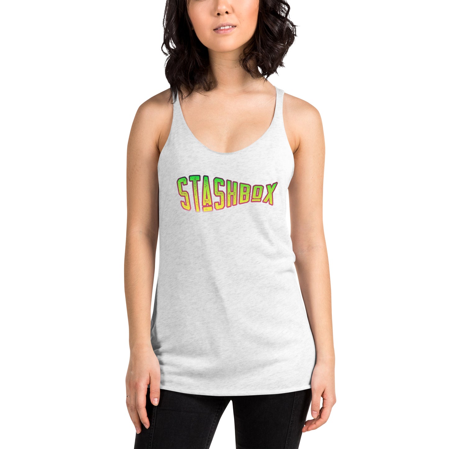 Women's Racerback Tank Top Stashbox 011