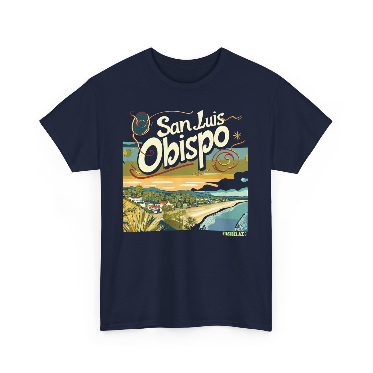 Unisex Heavy Cotton TShirt San Luis Obispo Design 006