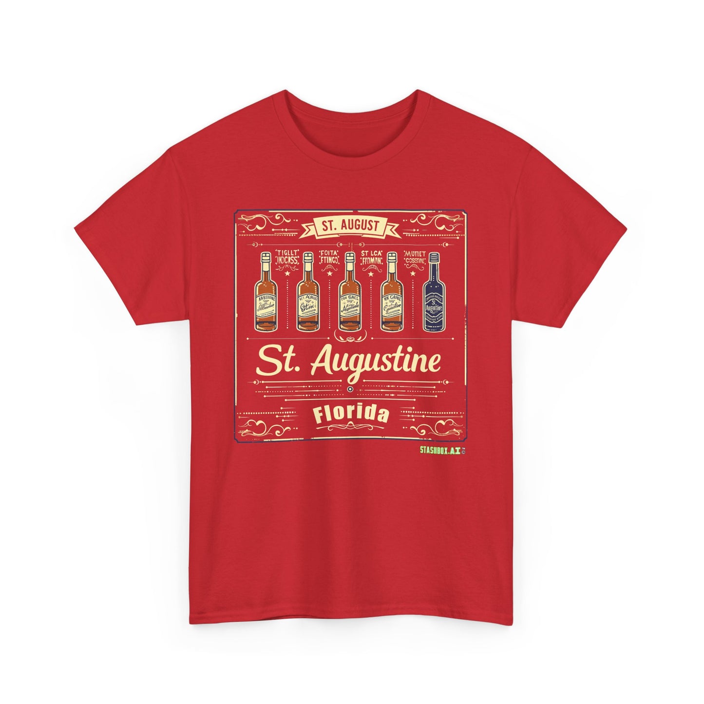 Unisex Heavy Cotton Tee St. Augustine Design 003