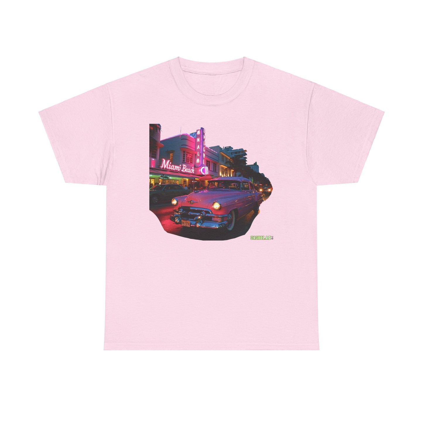 Unisex Heavy Cotton TShirt Miami Design 015