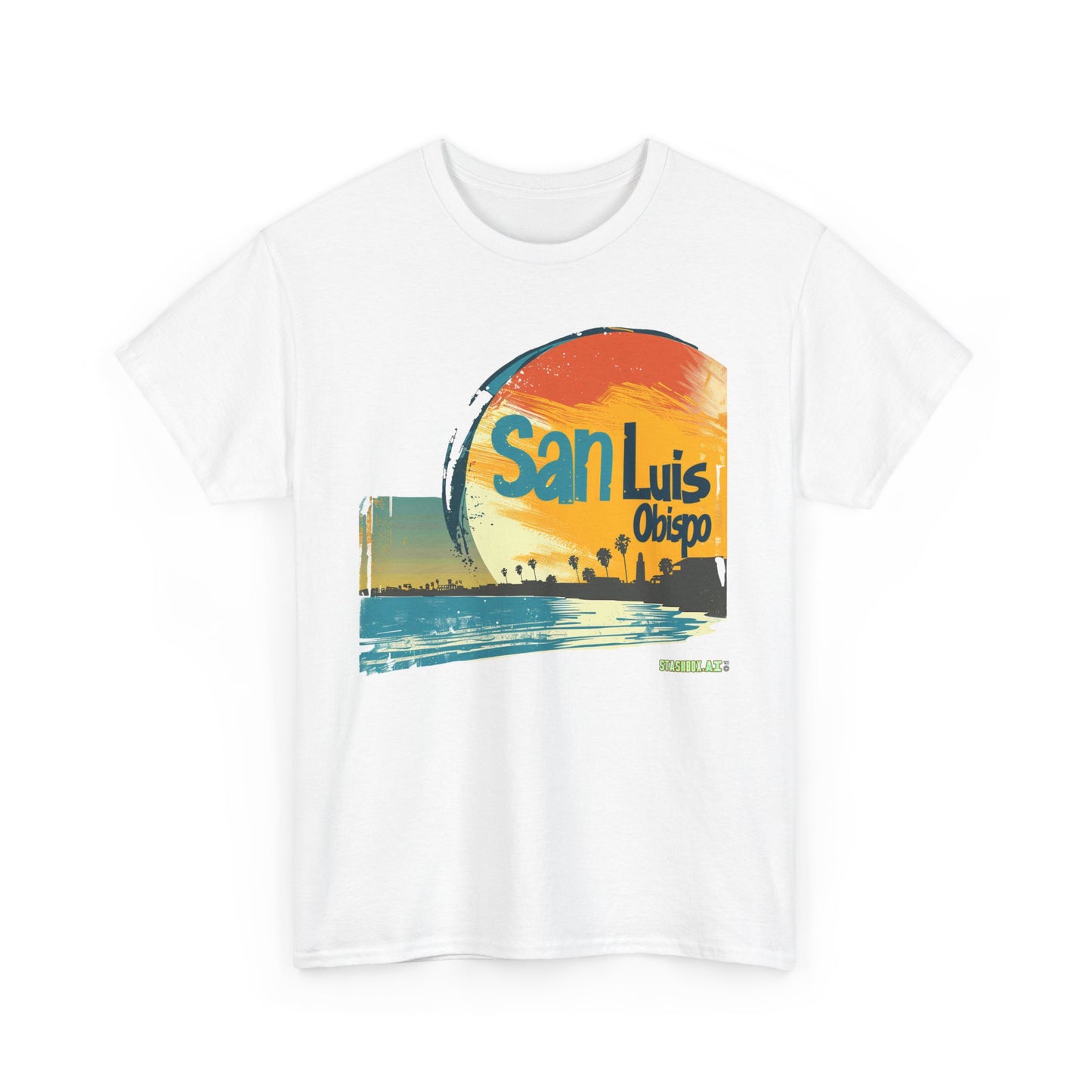 Unisex Heavy Cotton TShirt San Luis Obispo Design 001