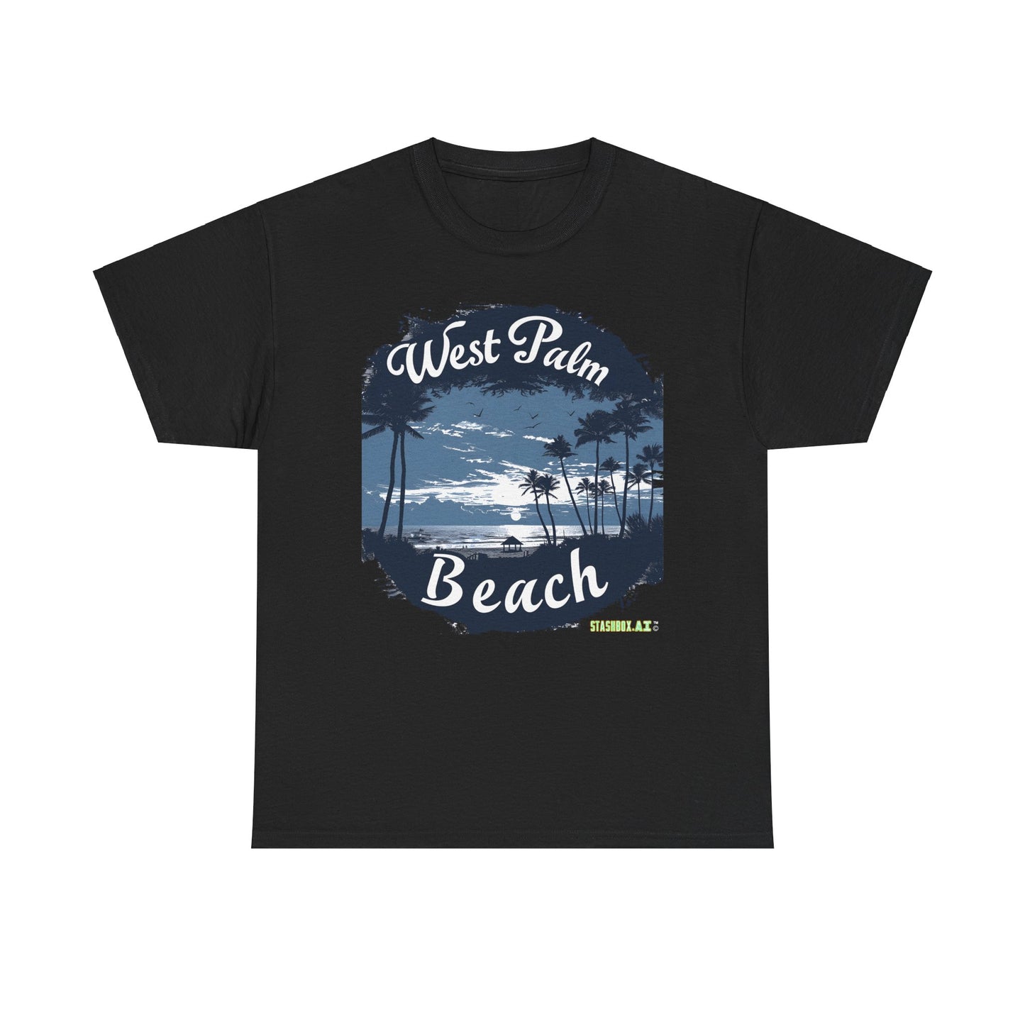 Unisex Heavy Cotton Tee West Palm Beach 009