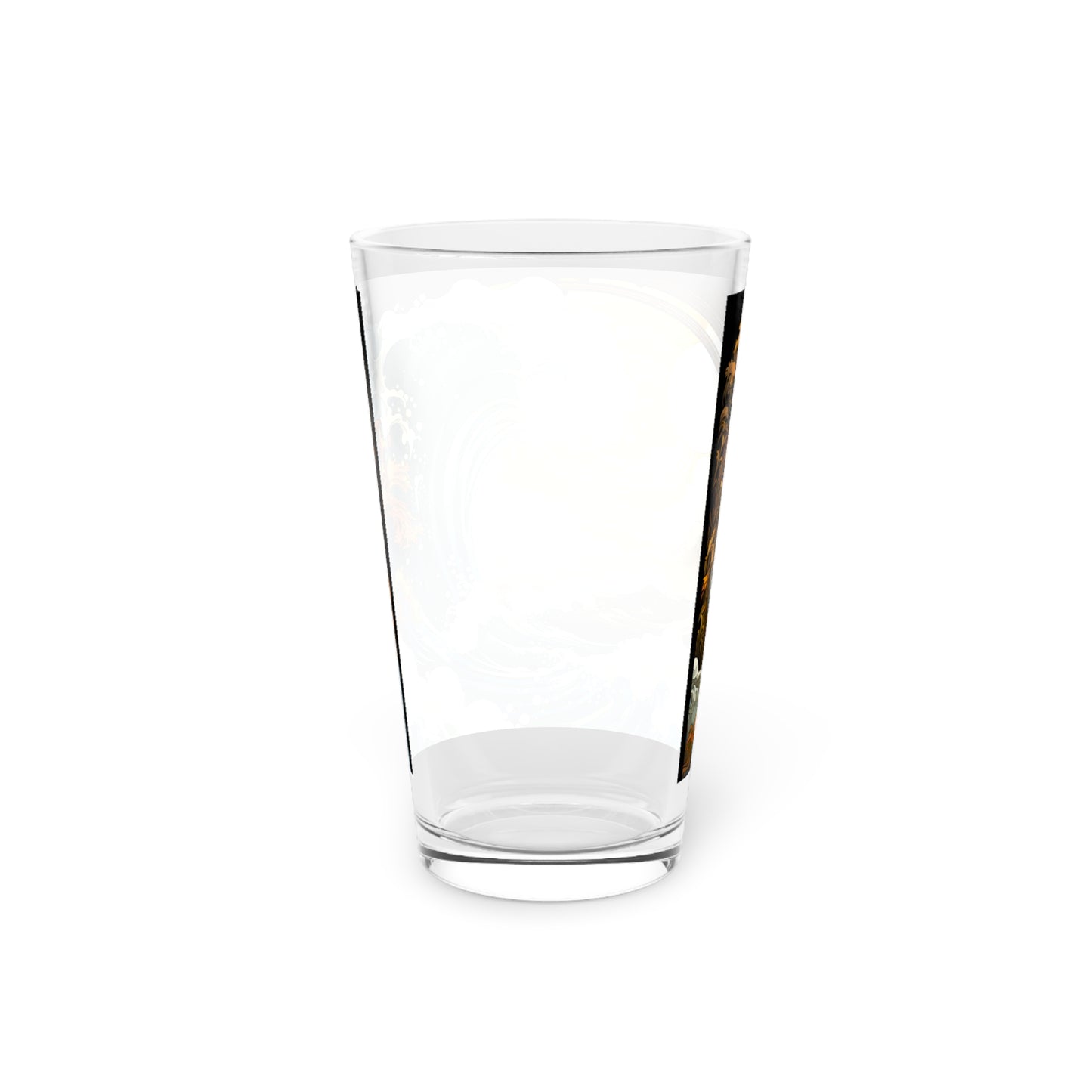 Pint Glass, 16oz Tarot Card Style Waves 032