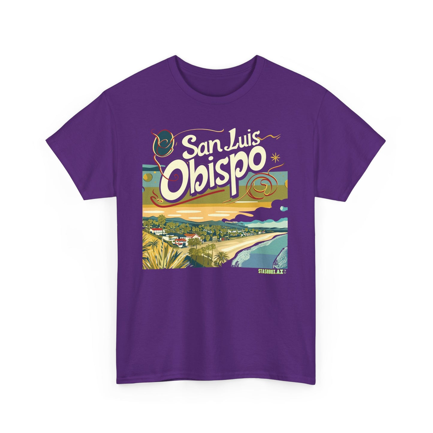 Unisex Heavy Cotton TShirt San Luis Obispo Design 006