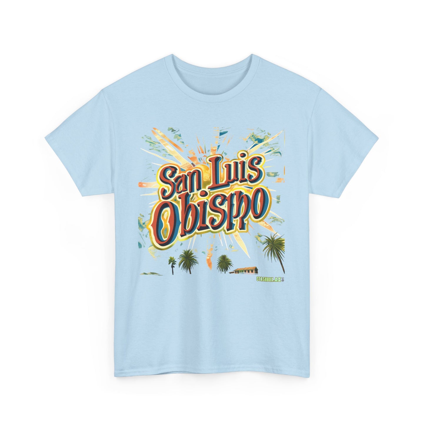 Unisex Heavy Cotton TShirt San Luis Obispo Design 007