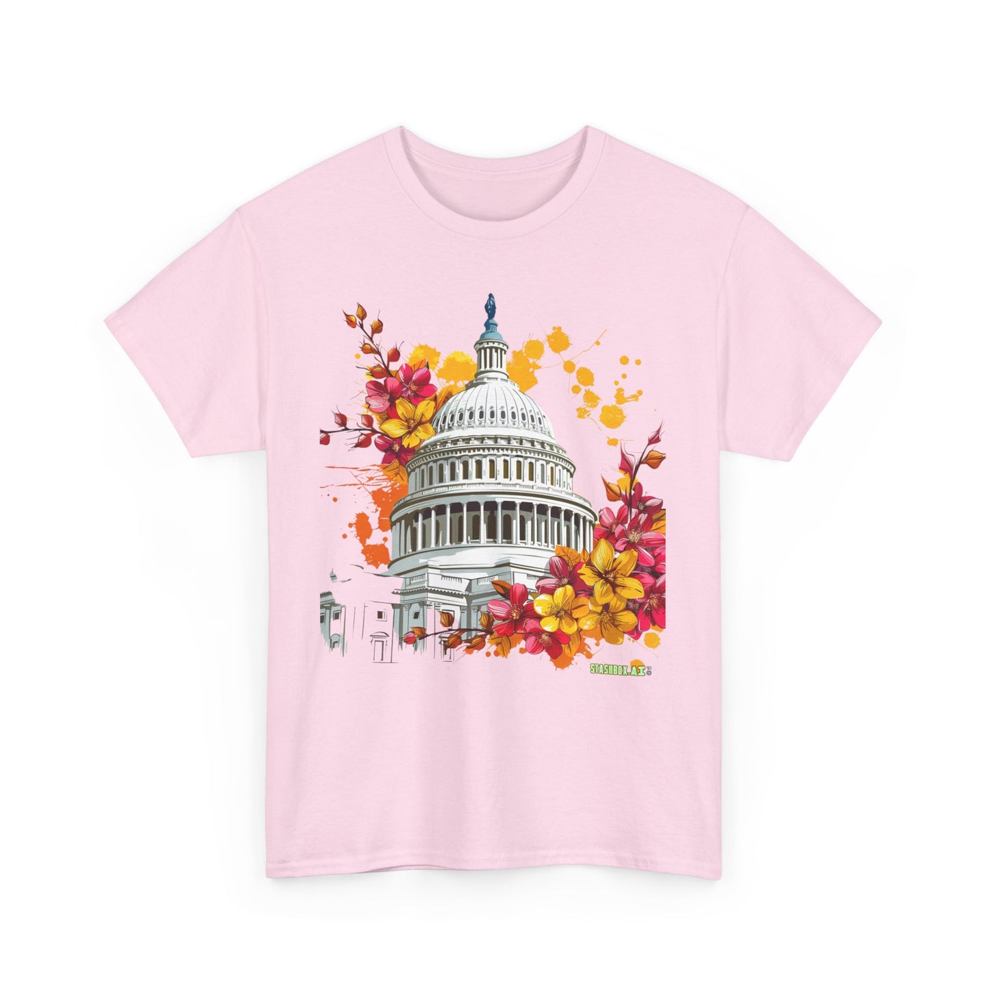 Unisex Heavy Cotton TShirt Washington DC 001