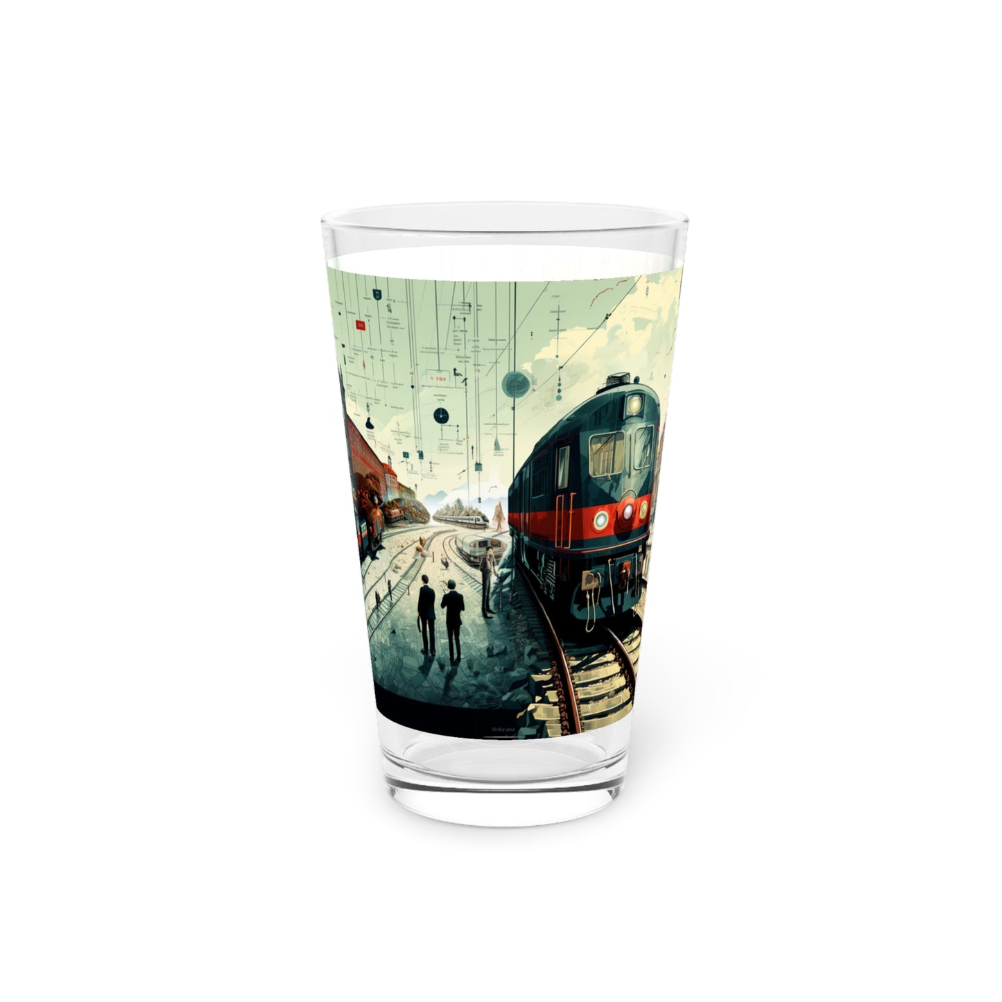 Stashbox Exclusive Glassware - Bauhaus Train Design