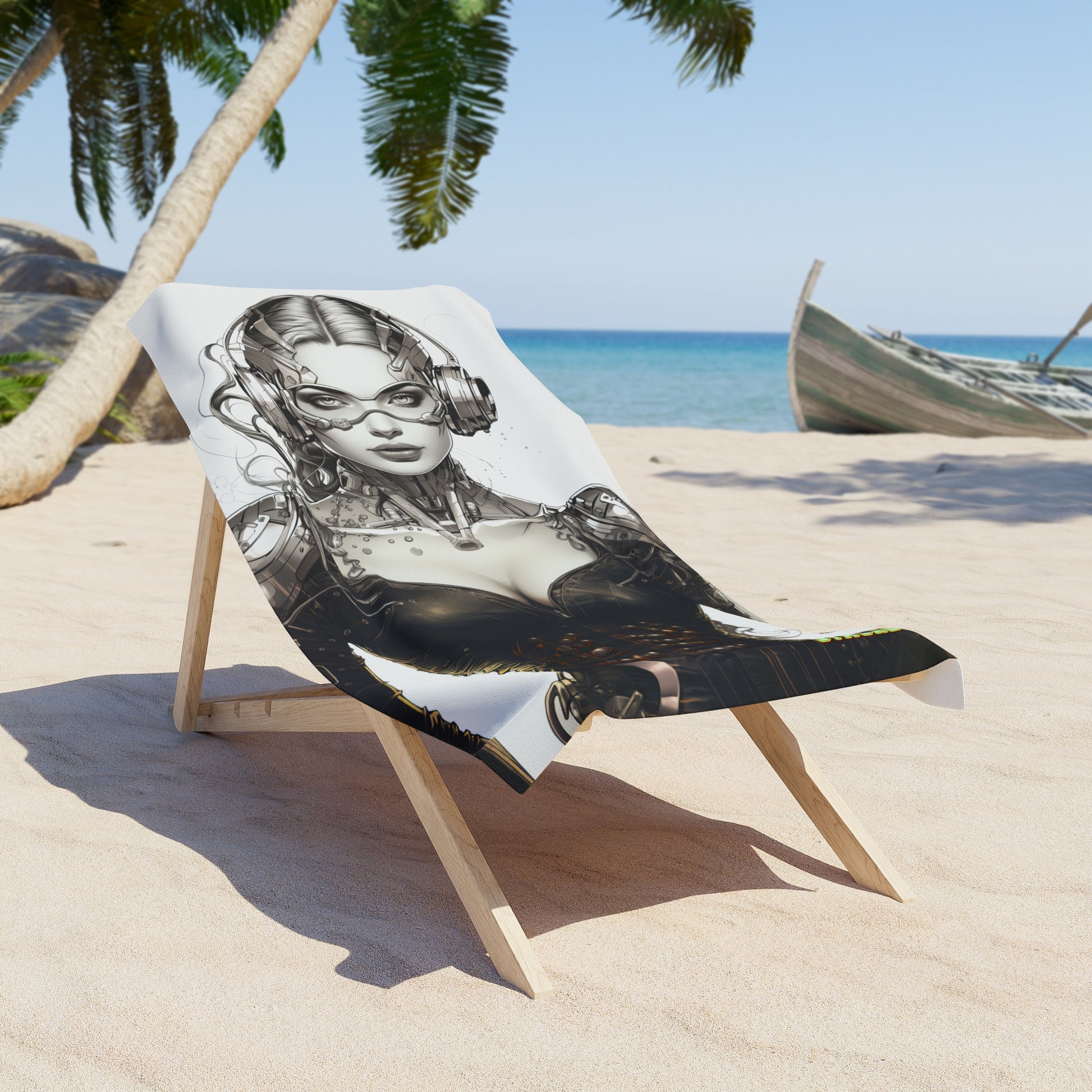 Dive into Luxury with Silver Stunner Beach Towel – Your Essential Beach Companion! Experience style, comfort, and heroism with this Stashbox Character Design #001. #StashboxFashion #SilverStunnerTowel #BeachHero