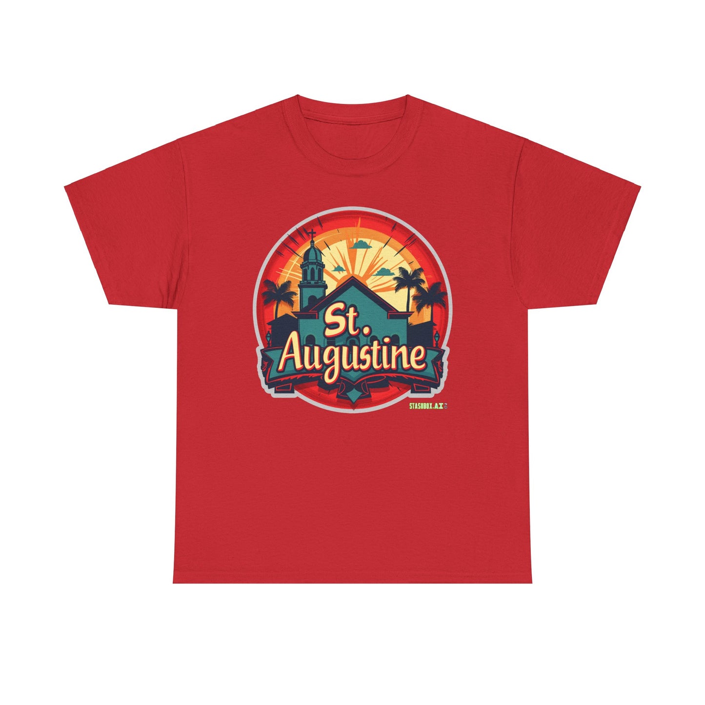 Unisex Heavy Cotton Tee St. Augustine Design 002