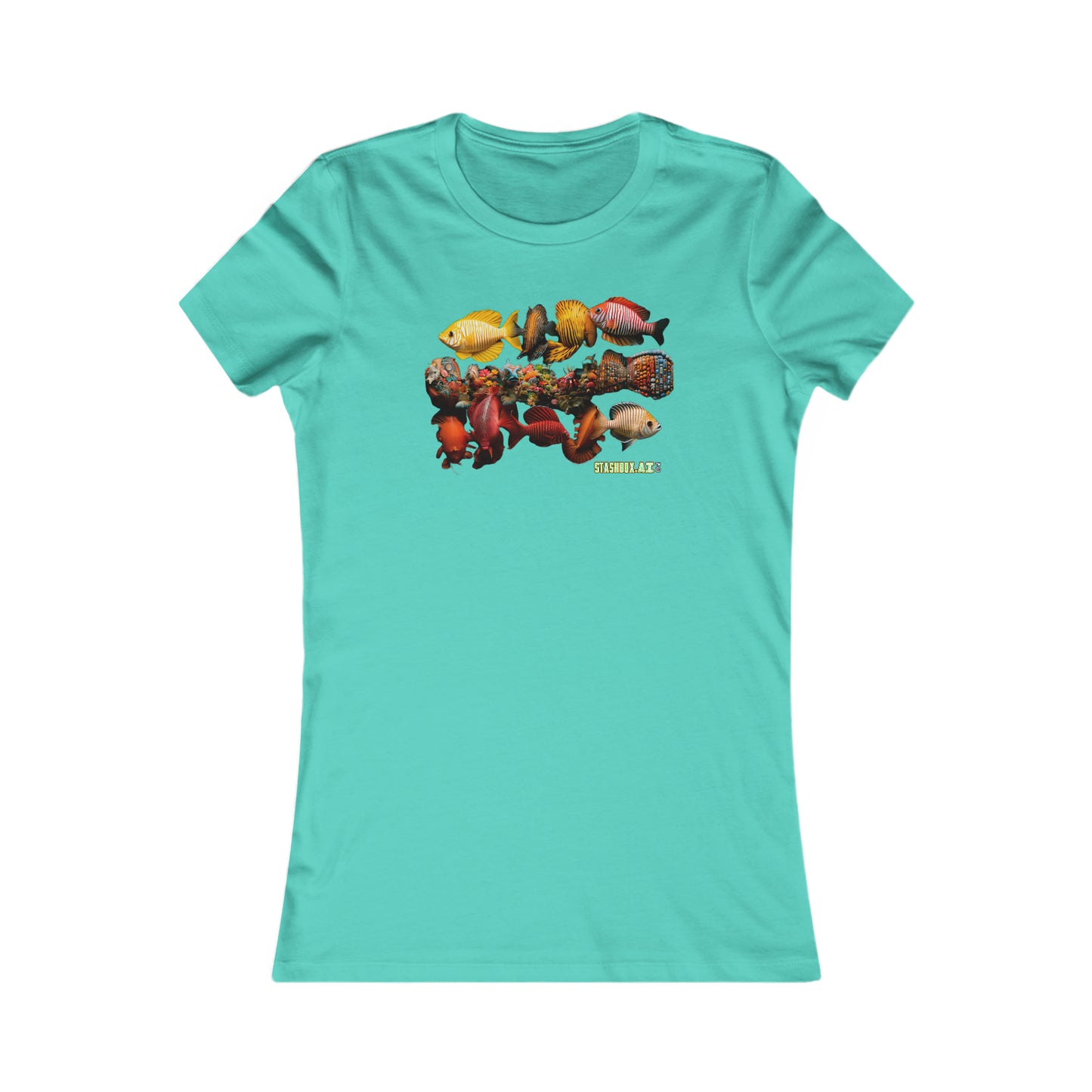 Women's Favorite T-Shirt Colorful Fish Knolling  004