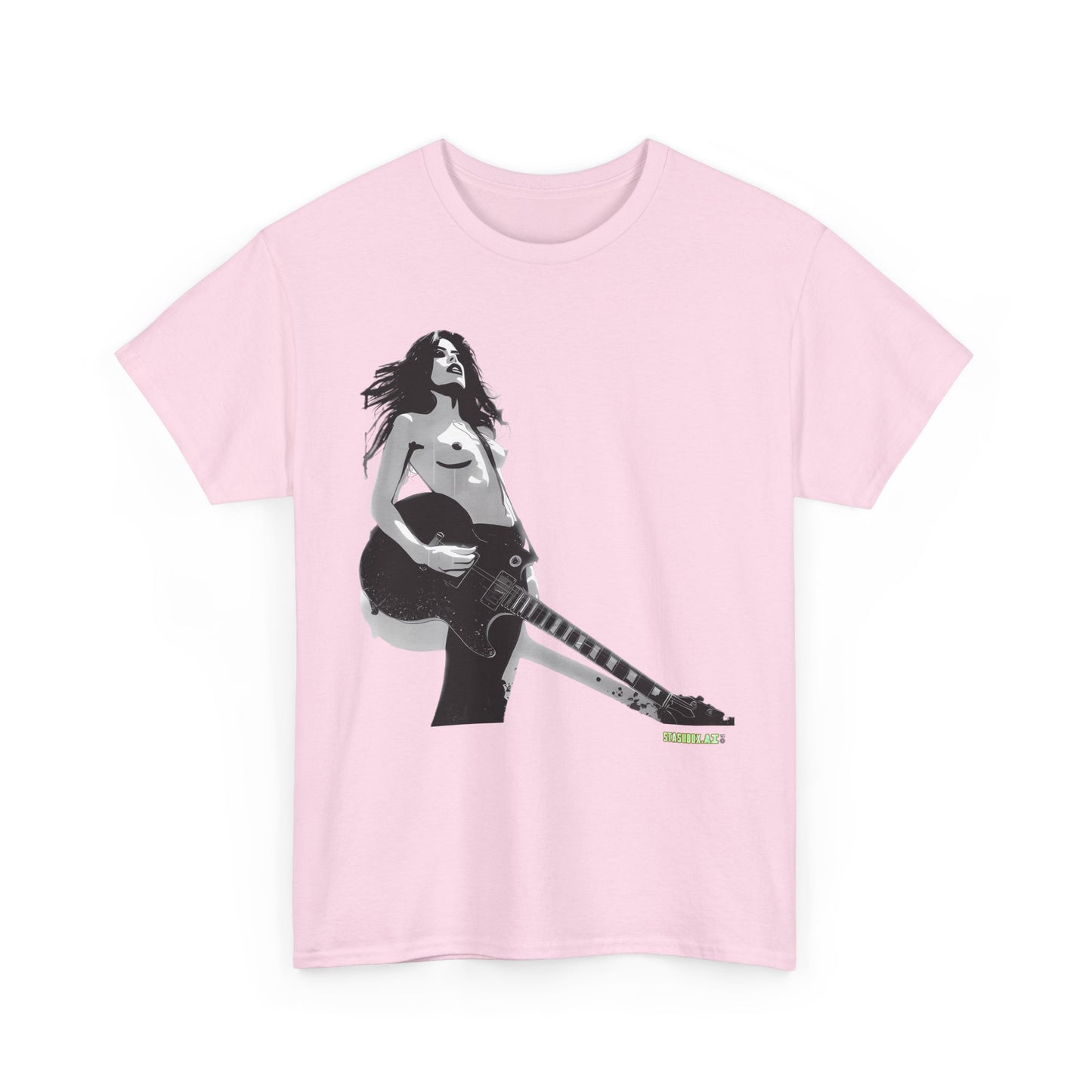 Unisex Heavy Cotton T-Shirt  Girl Guitar N1