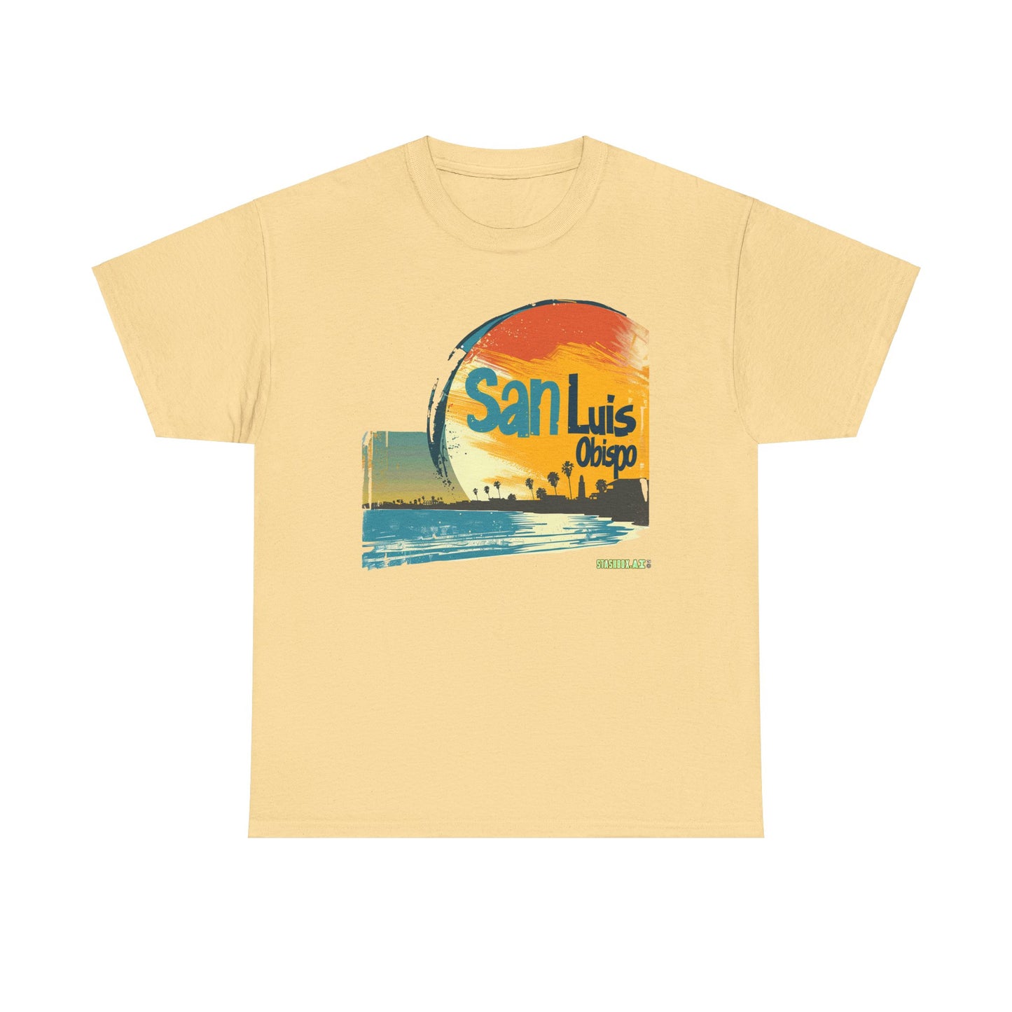 Unisex Heavy Cotton TShirt San Luis Obispo Design 001