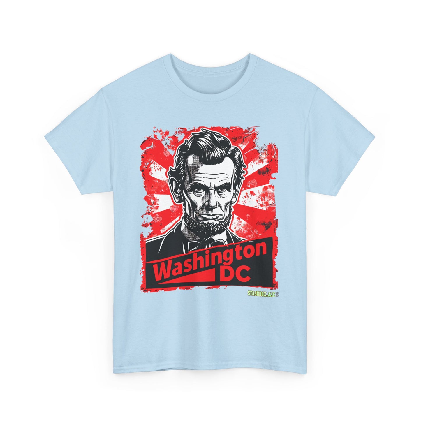 Unisex Heavy Cotton TShirt Abe Lincoln Washington DC 007