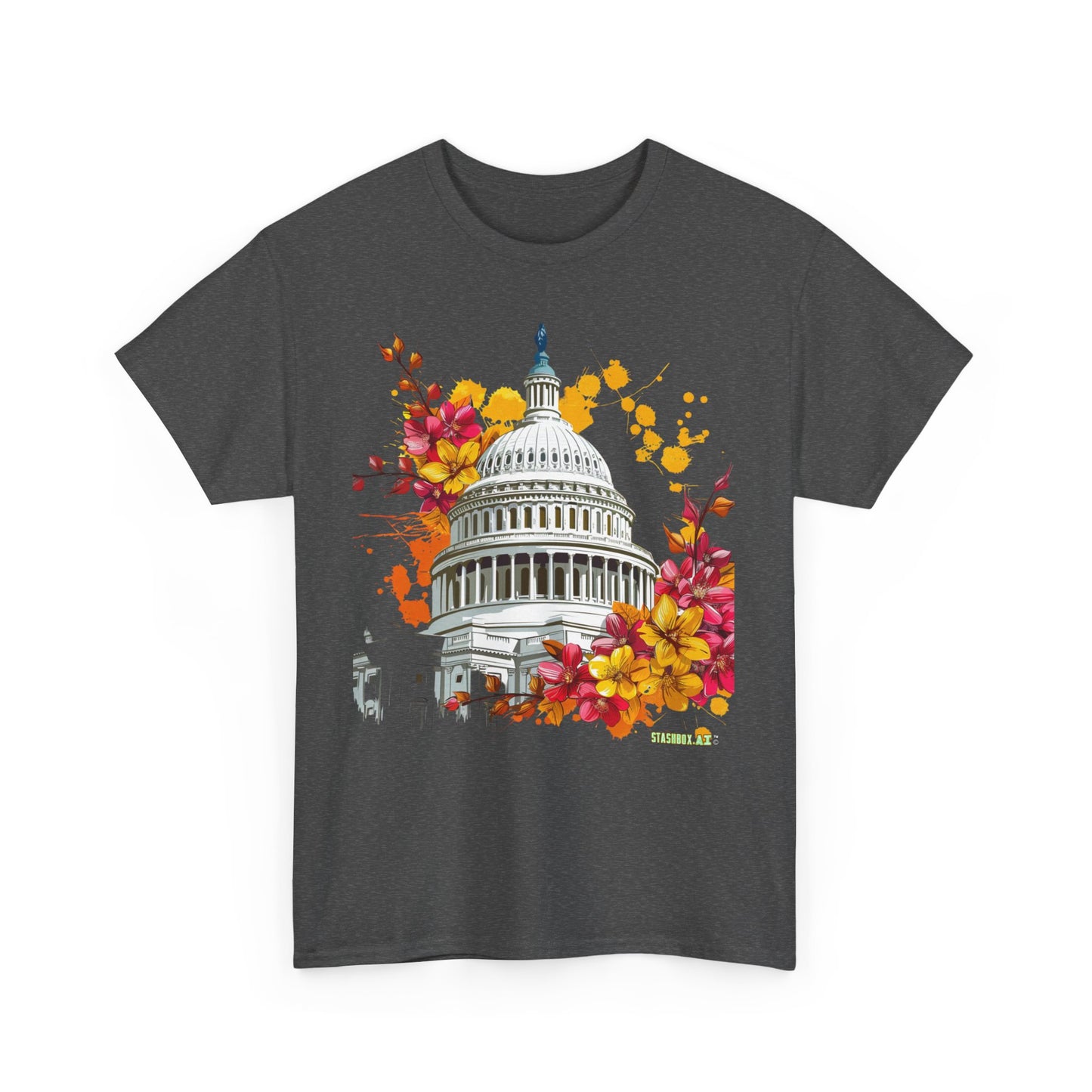 Unisex Heavy Cotton TShirt Washington DC 001