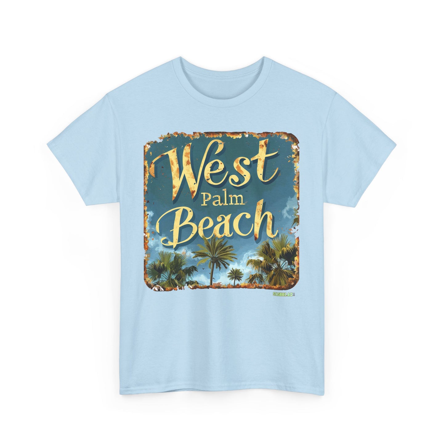 Unisex Heavy Cotton Tee West Palm Beach 033