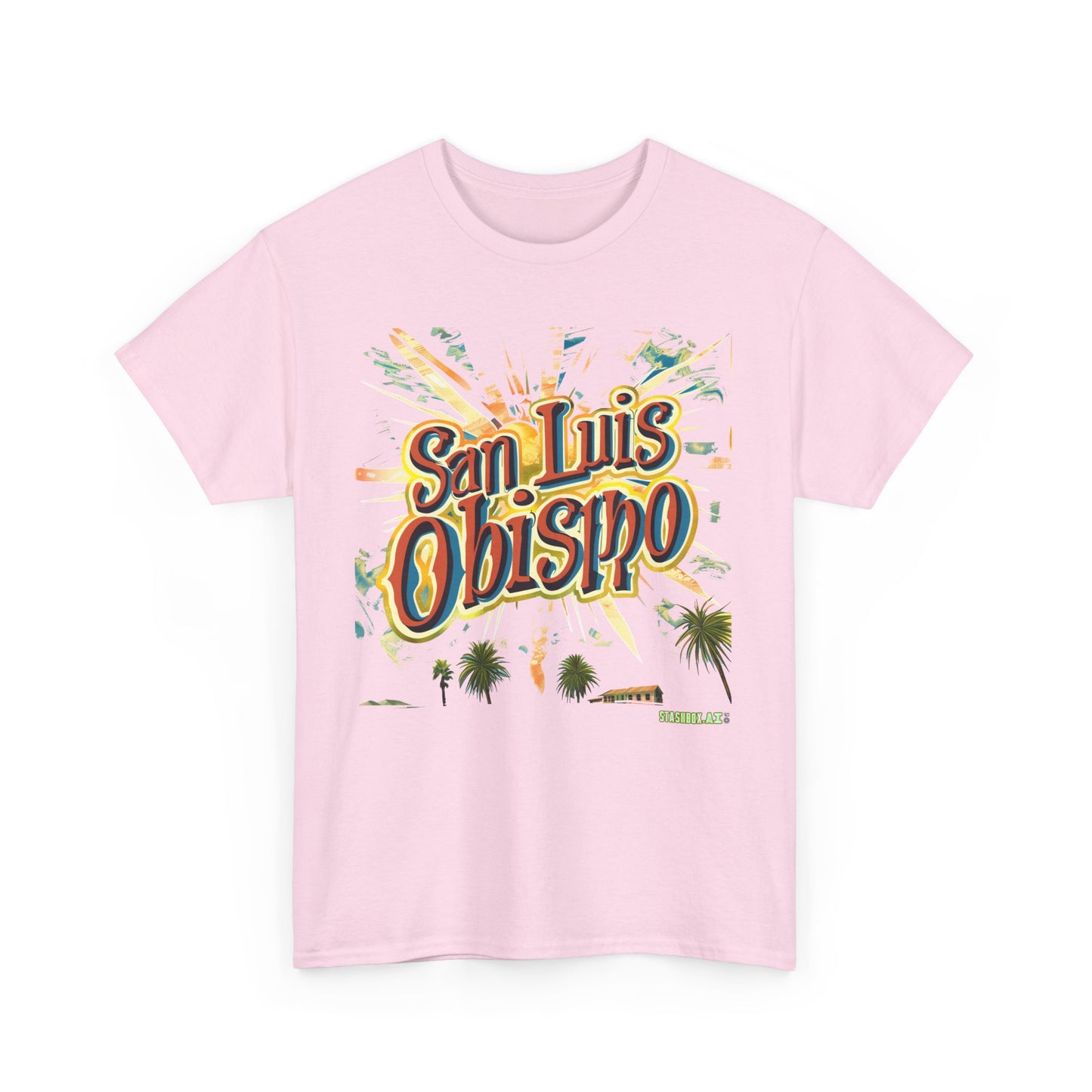 Unisex Heavy Cotton TShirt San Luis Obispo Design 007