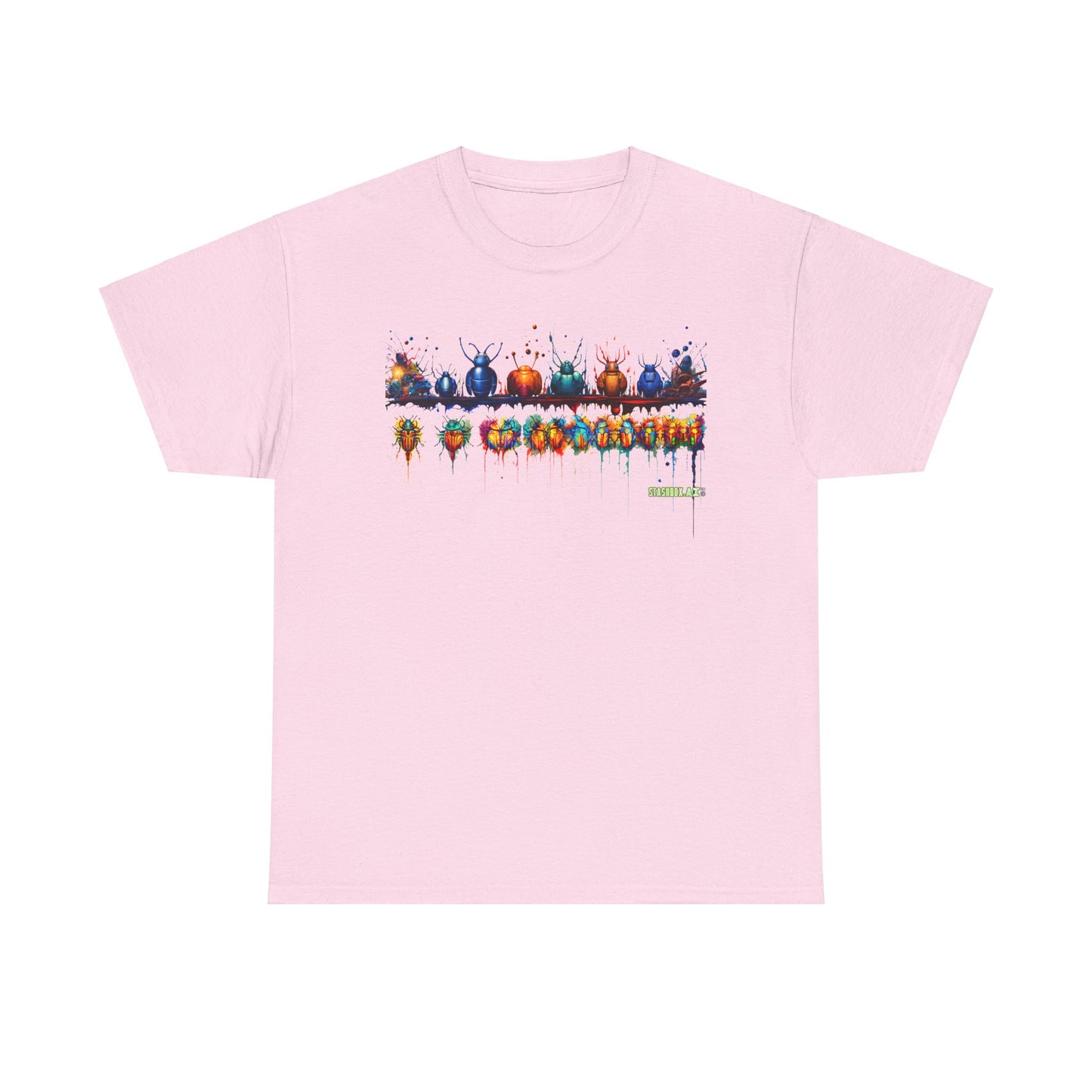 Unisex Heavy Cotton Tee Colorful Bugs 001 T-Shirt