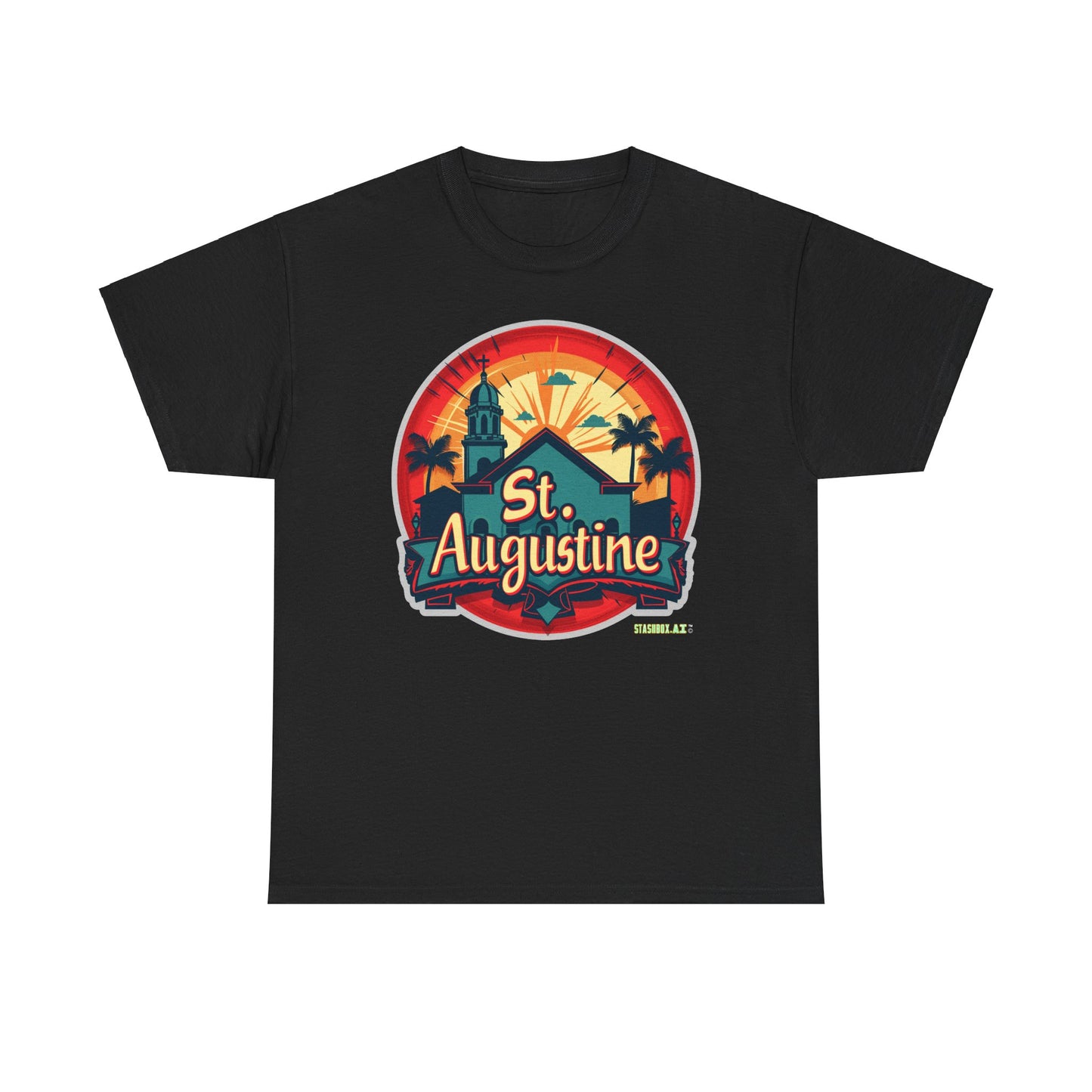 Unisex Heavy Cotton Tee St. Augustine Design 002