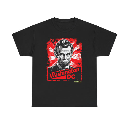 Unisex Heavy Cotton TShirt Abe Lincoln Washington DC 007