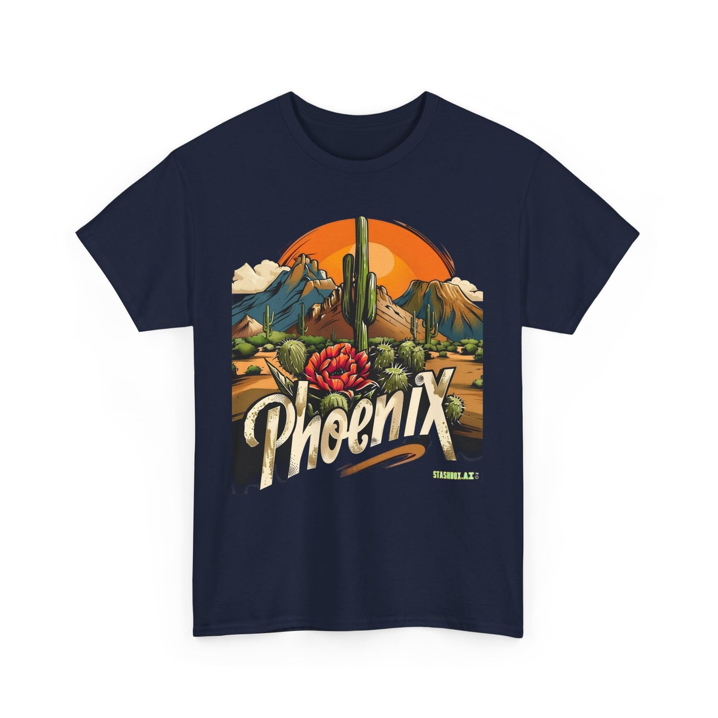 Unisex Heavy Cotton T-Shirt Phoenix Tourism Souvenir 2