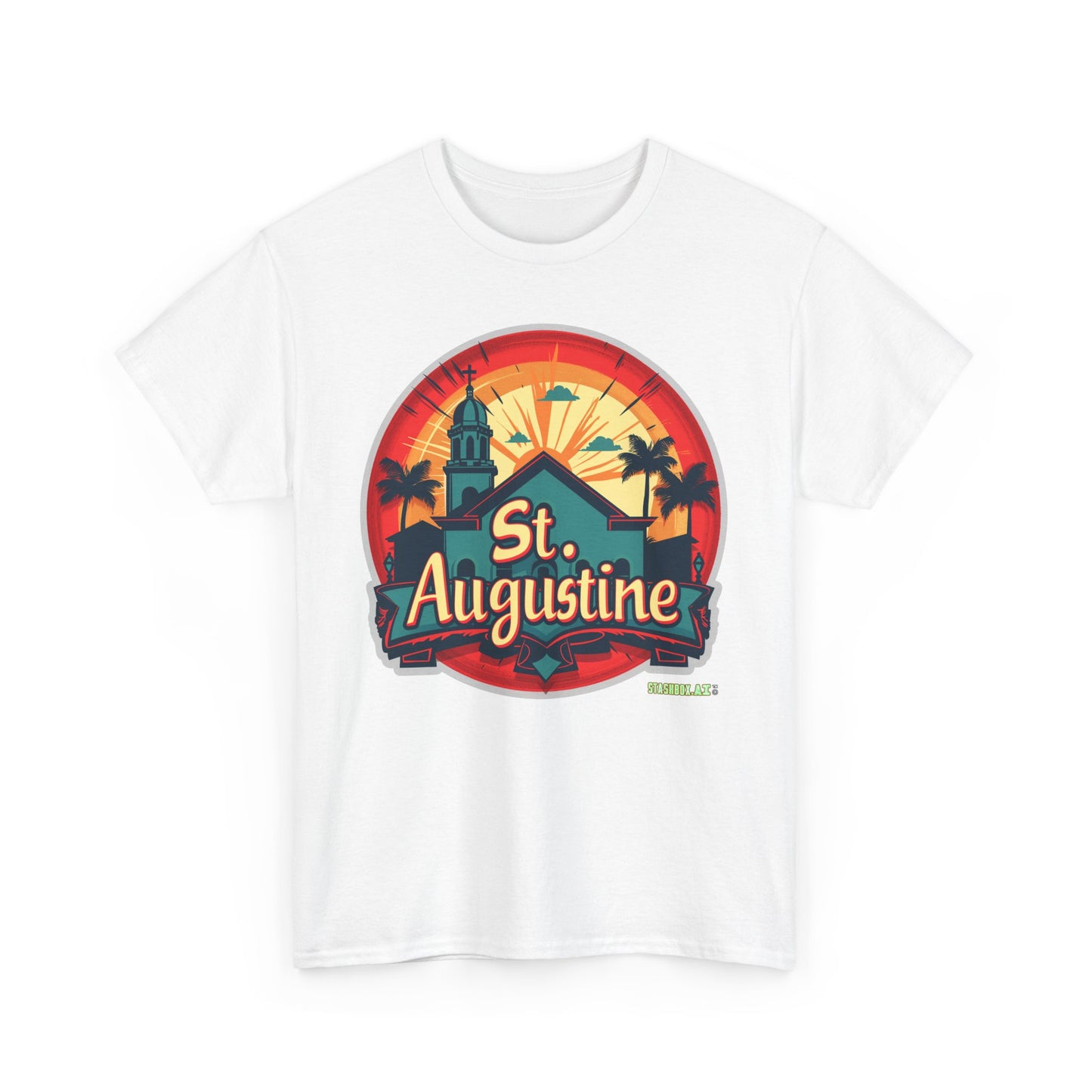 Unisex Heavy Cotton Tee St. Augustine Design 002