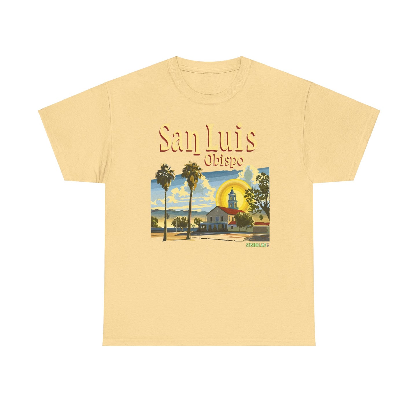 Unisex Heavy Cotton TShirt San Luis Obispo Design 4