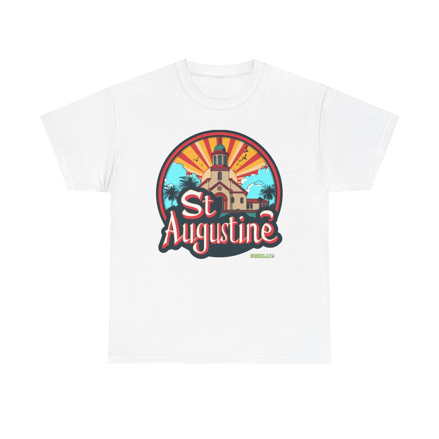 Unisex Heavy Cotton Tee St. Augustine Design 007