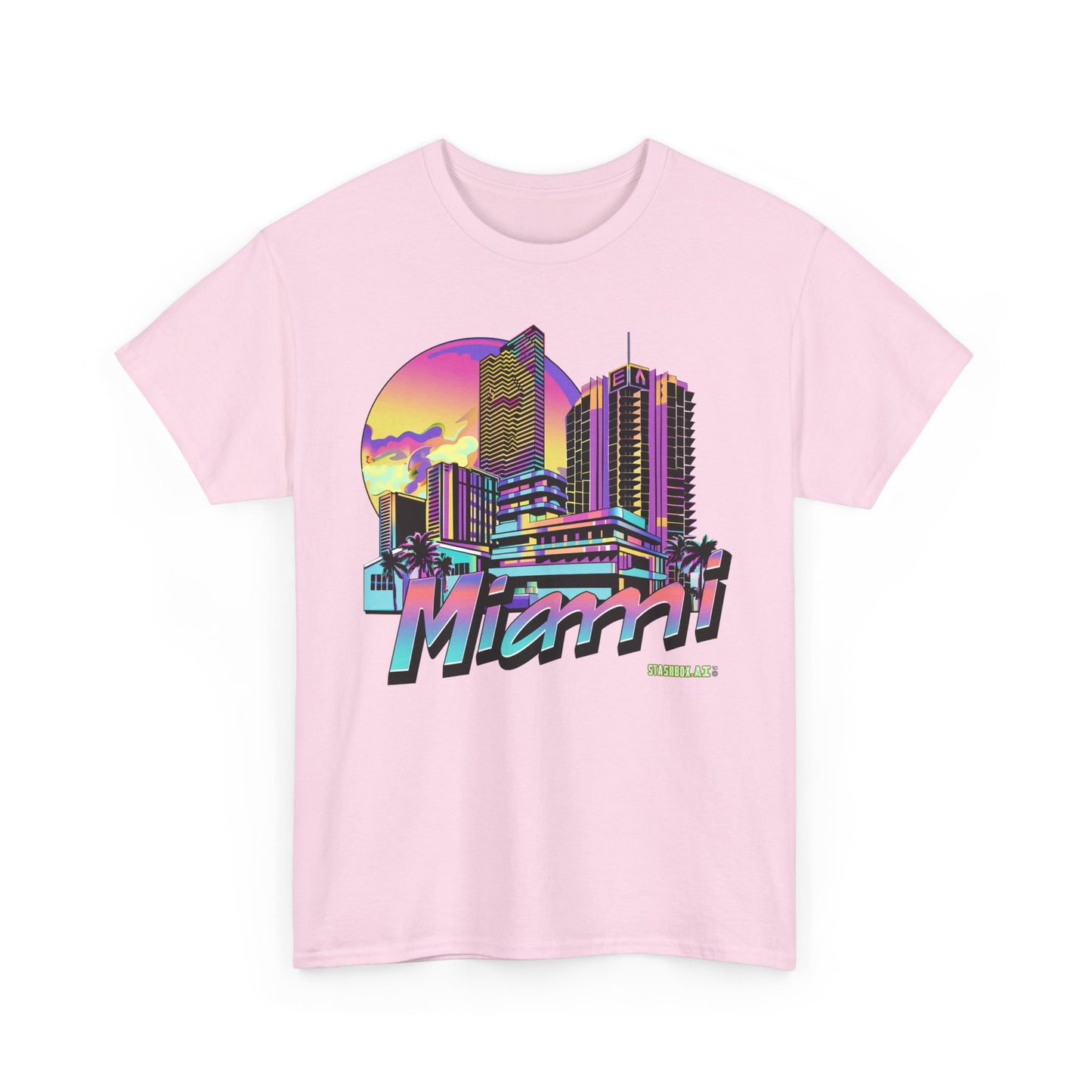 Unisex Heavy Cotton Miami TShirt Design 07