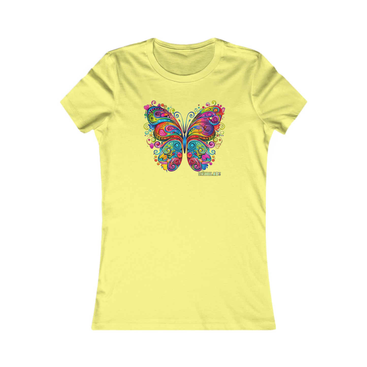 Women's Favorite T-Shirt Colorful Butterfly Design 007