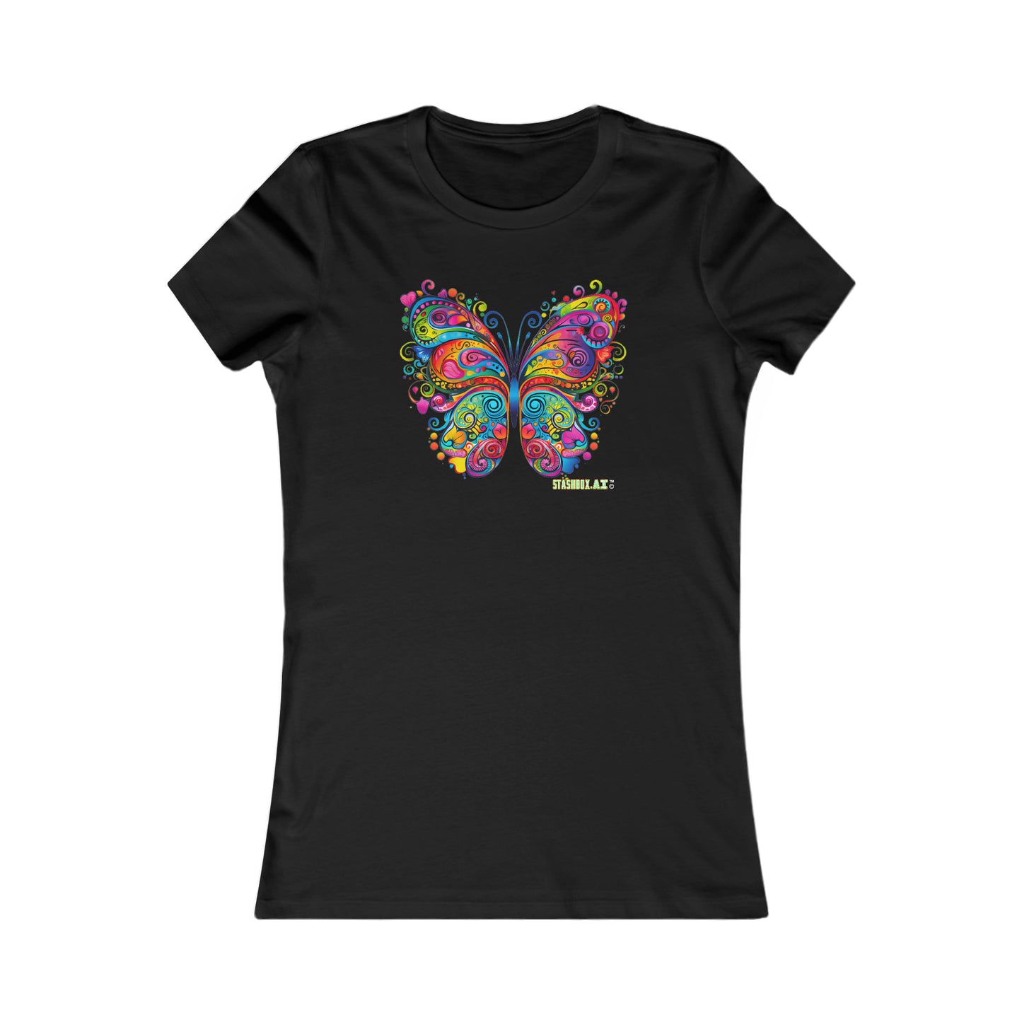 Women's Favorite T-Shirt Colorful Butterfly Design 007
