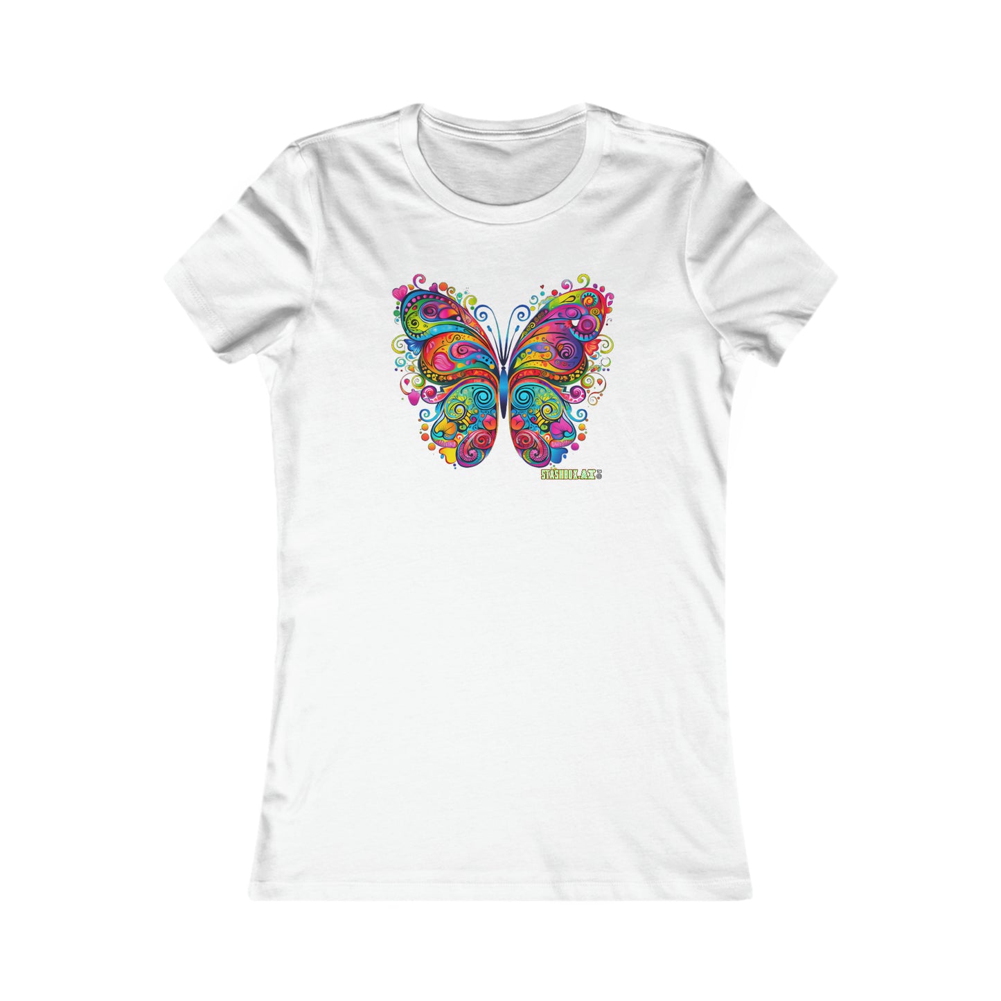 Women's Favorite T-Shirt Colorful Butterfly Design 007