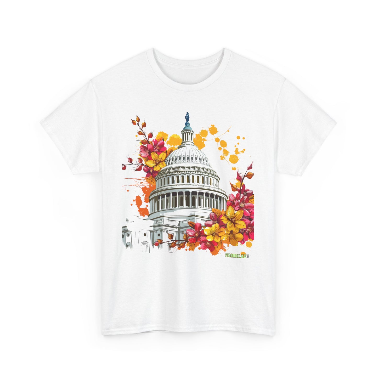 Unisex Heavy Cotton TShirt Washington DC 001