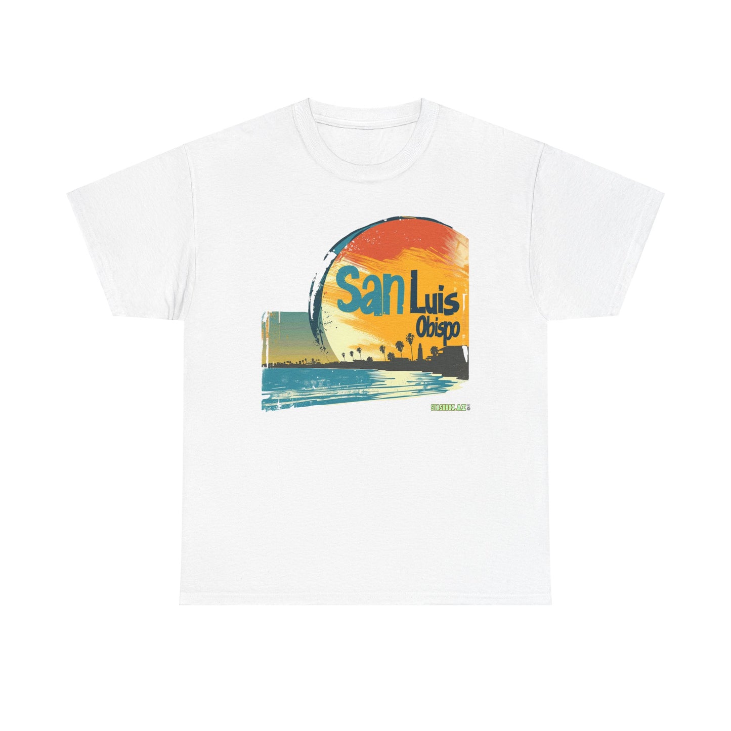 Unisex Heavy Cotton TShirt San Luis Obispo Design 001