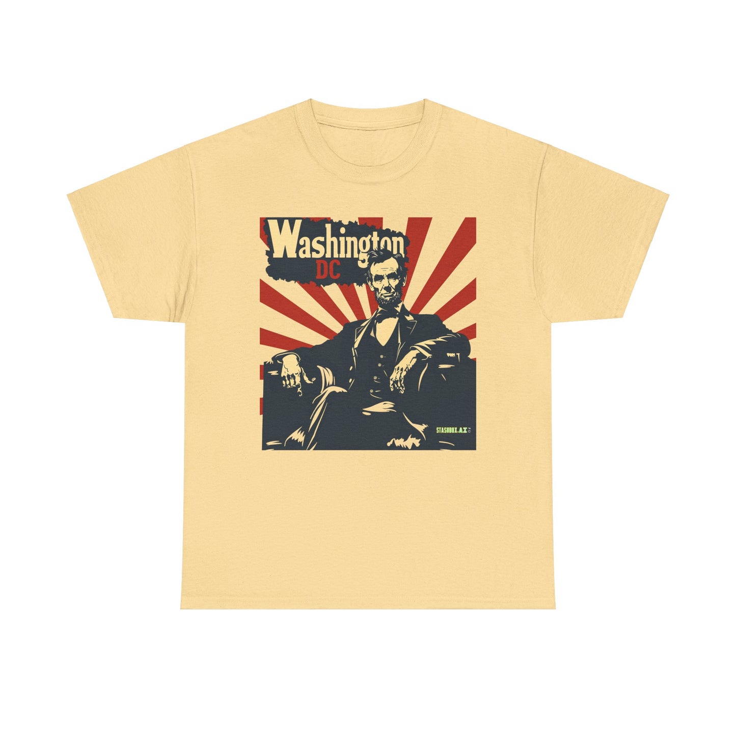 Unisex Heavy Cotton TShirt Abe Lincoln Washington 005