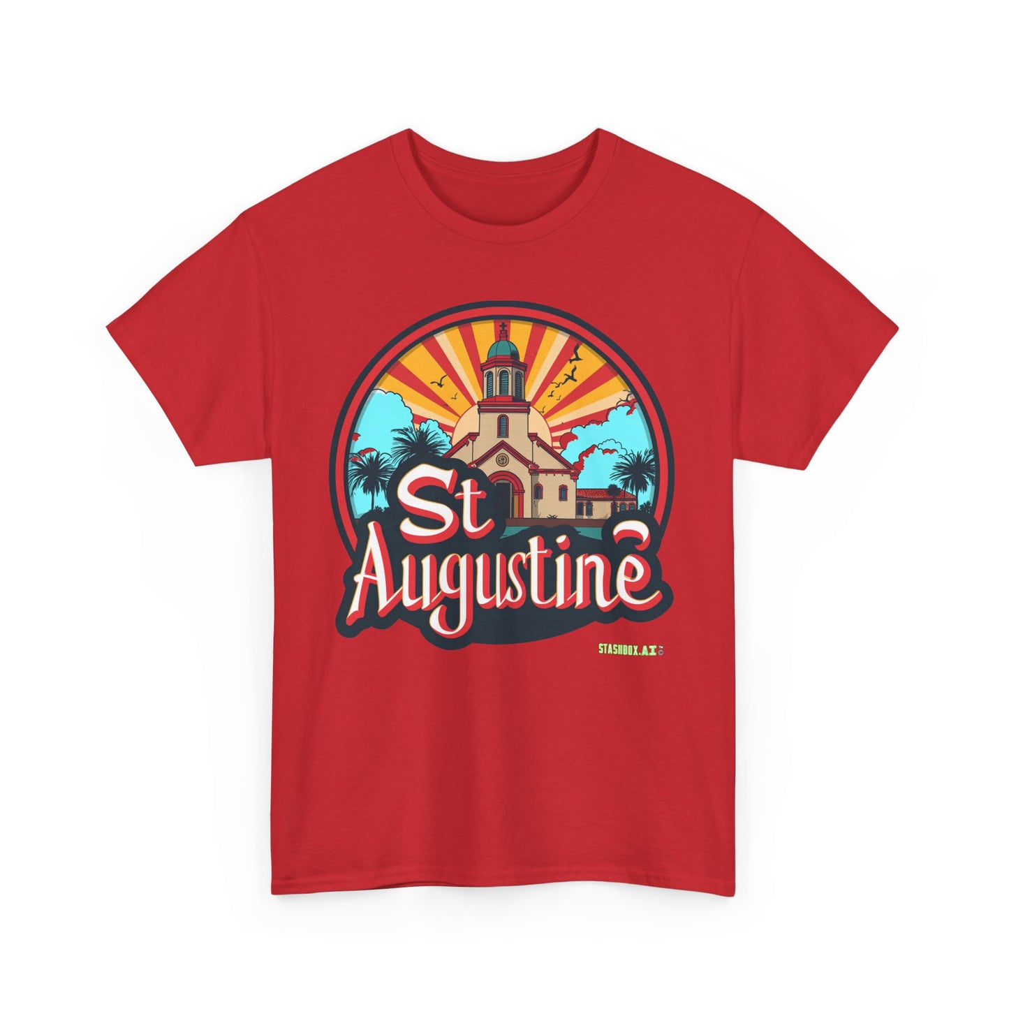 Unisex Heavy Cotton Tee St. Augustine Design 006