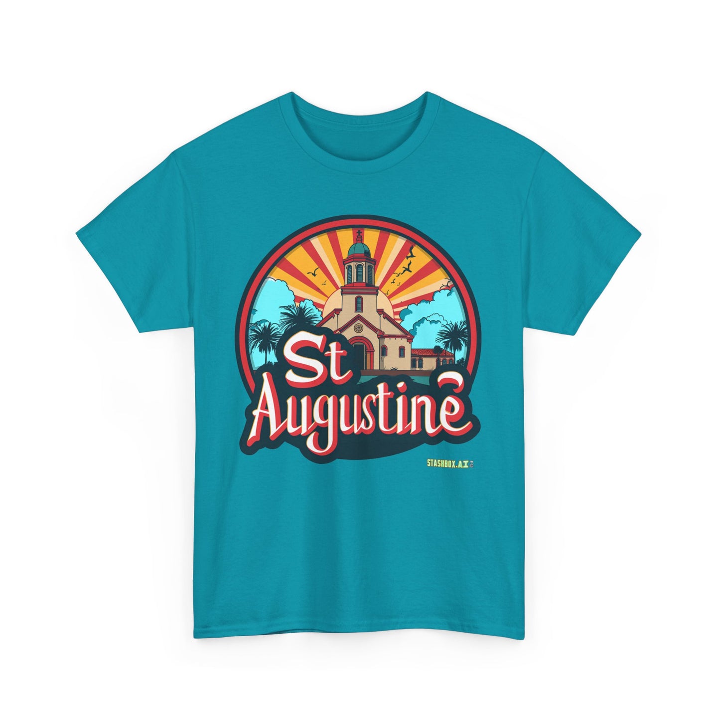 Unisex Heavy Cotton Tee St. Augustine Design 006