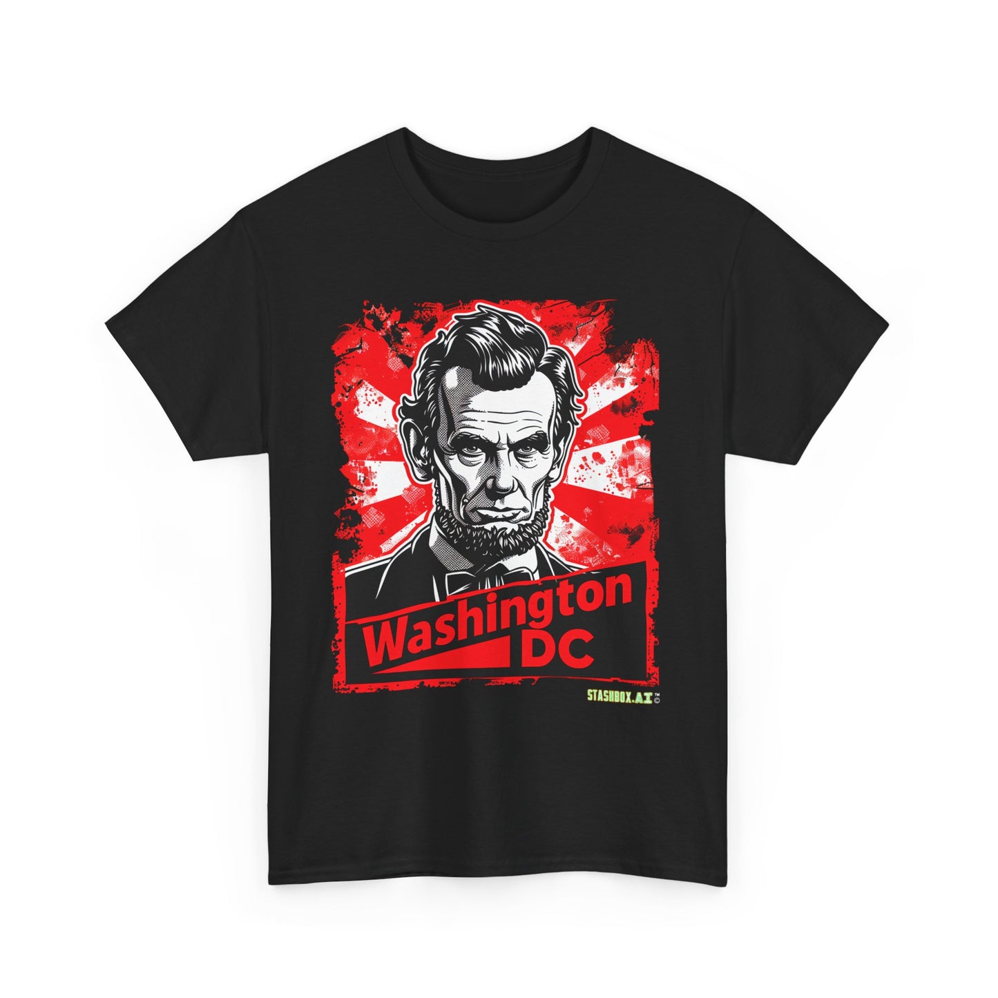 Unisex Heavy Cotton TShirt Abe Lincoln Washington DC 007