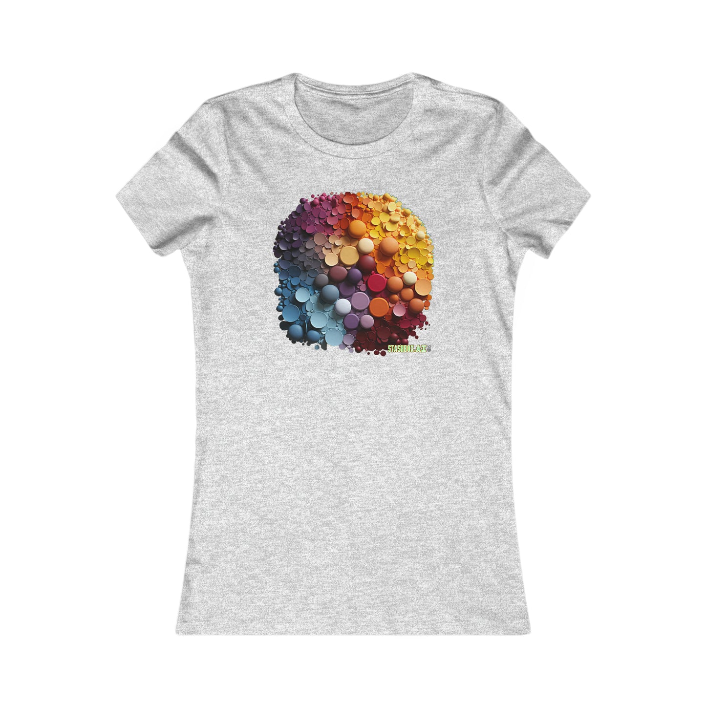 Women's Favorite T-Shirt Colorful Knolling Circles Art Style 008