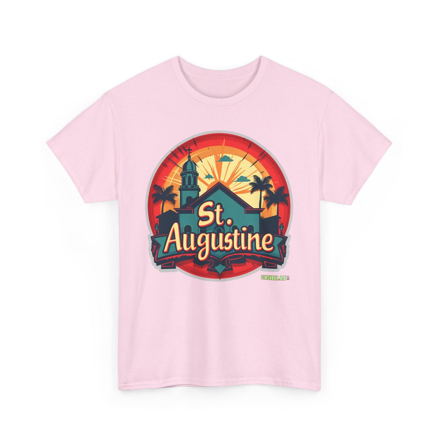 Unisex Heavy Cotton Tee St. Augustine Design 002