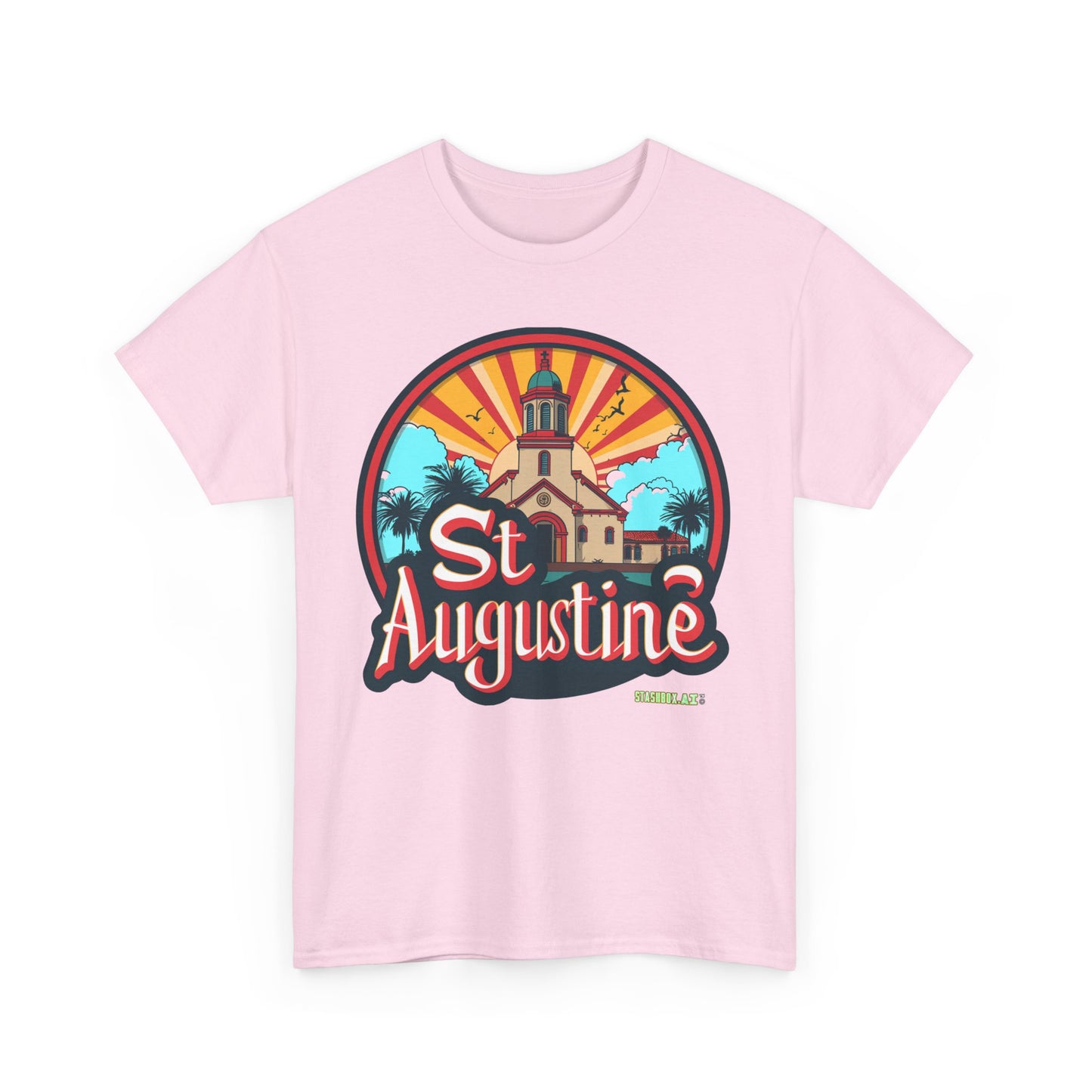 Unisex Heavy Cotton Tee St. Augustine Design 007