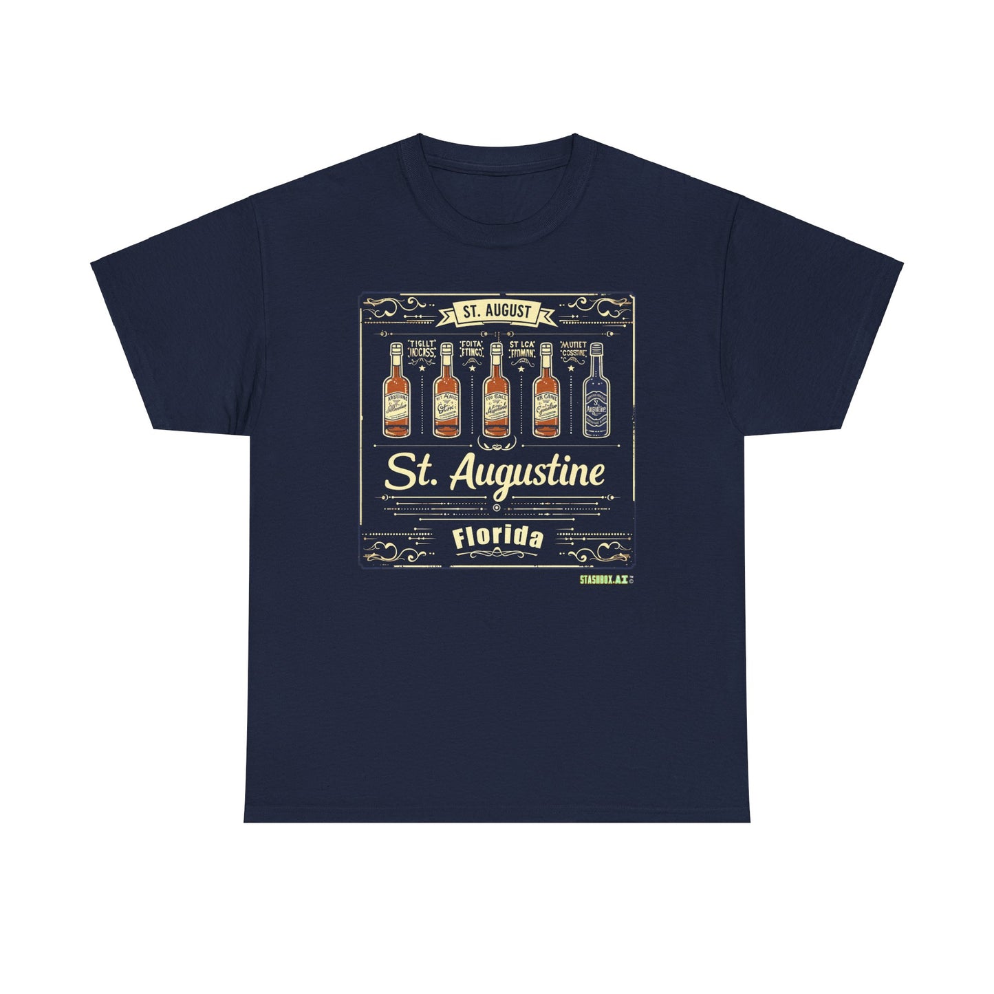 Unisex Heavy Cotton Tee St. Augustine Design 003