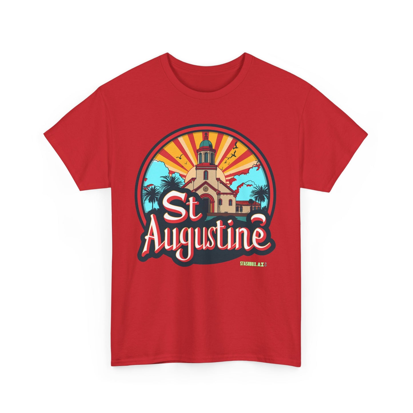 Unisex Heavy Cotton Tee St. Augustine Design 007