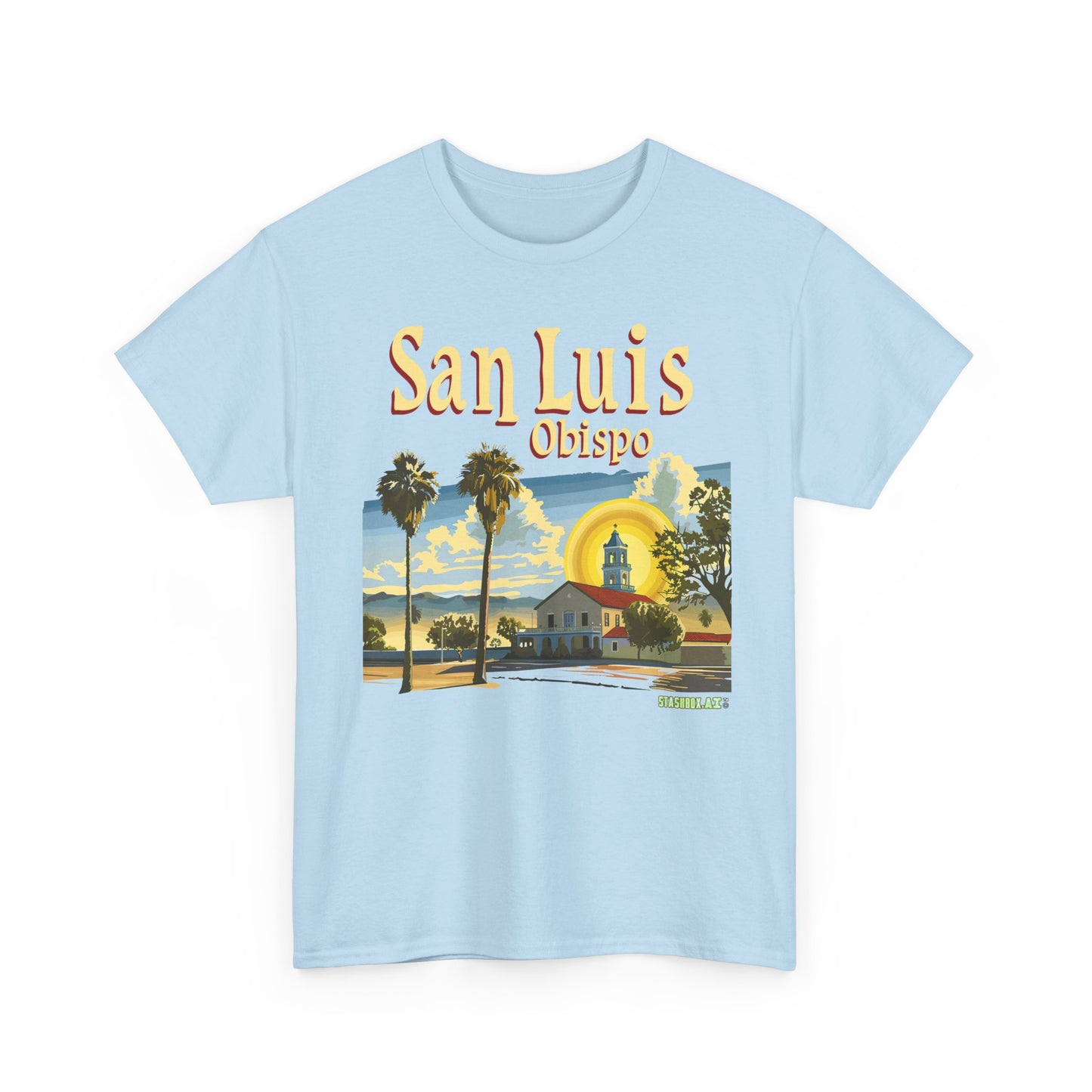 Unisex Heavy Cotton TShirt San Luis Obispo Design 4