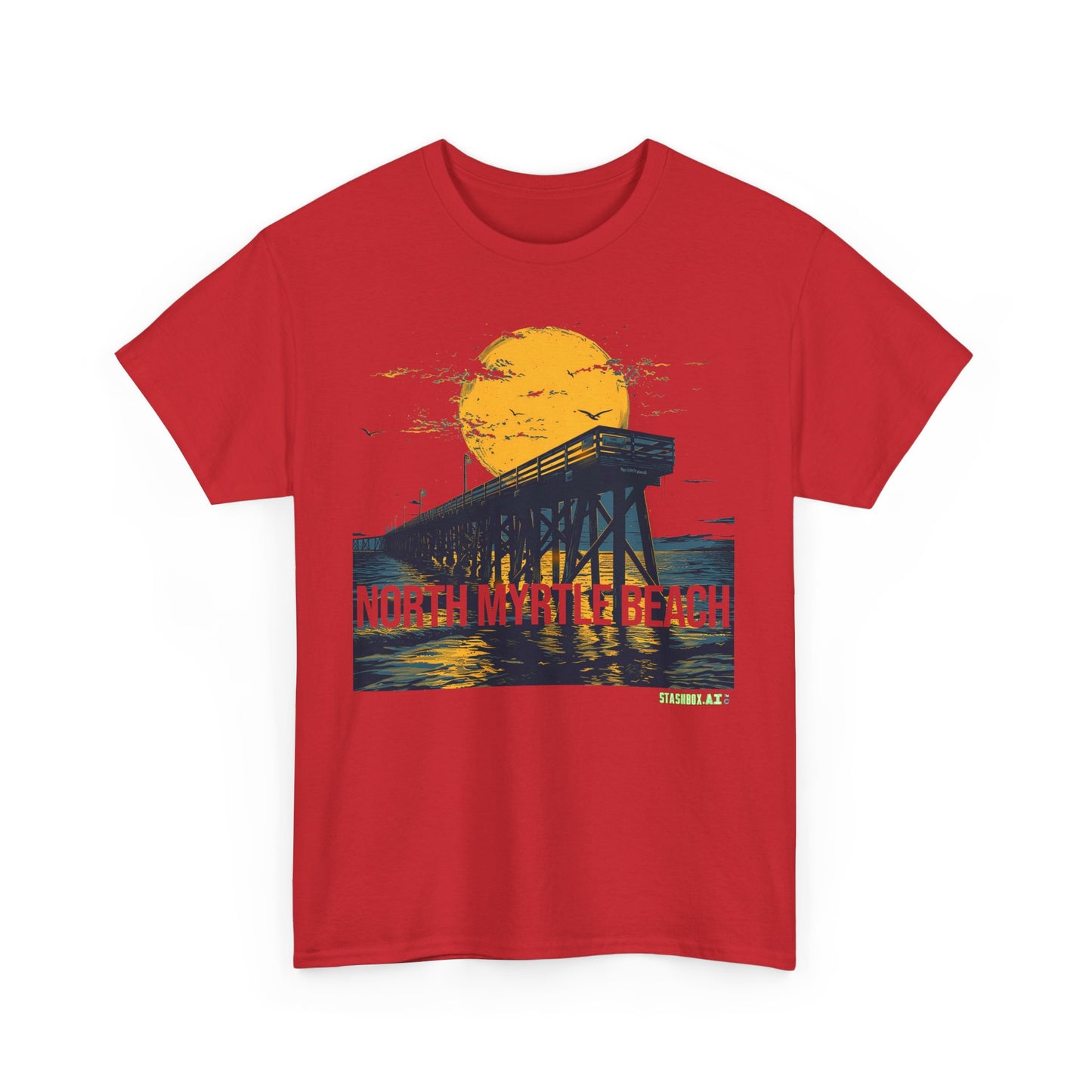 Unisex Heavy Cotton Tee North Myrtle Beach Design 007