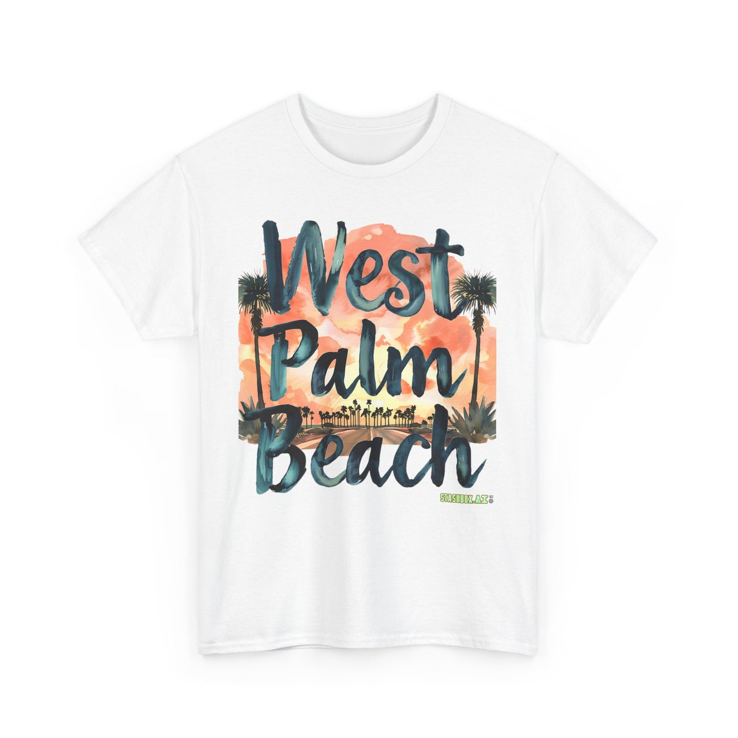 Unisex Heavy Cotton Tee West Palm Beach 003