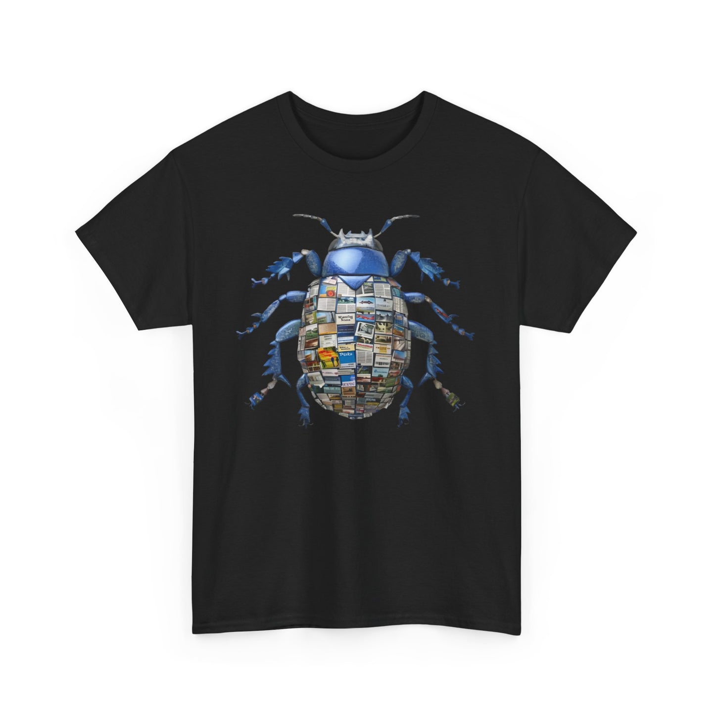 Copy of Heavy Cotton Tshirt Blue Beetle Tourism T-Shirt 001