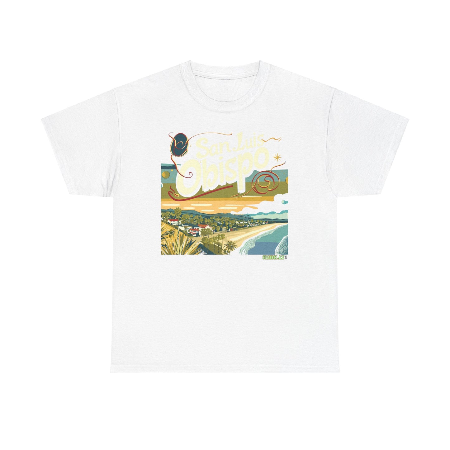 Unisex Heavy Cotton TShirt San Luis Obispo Design 006