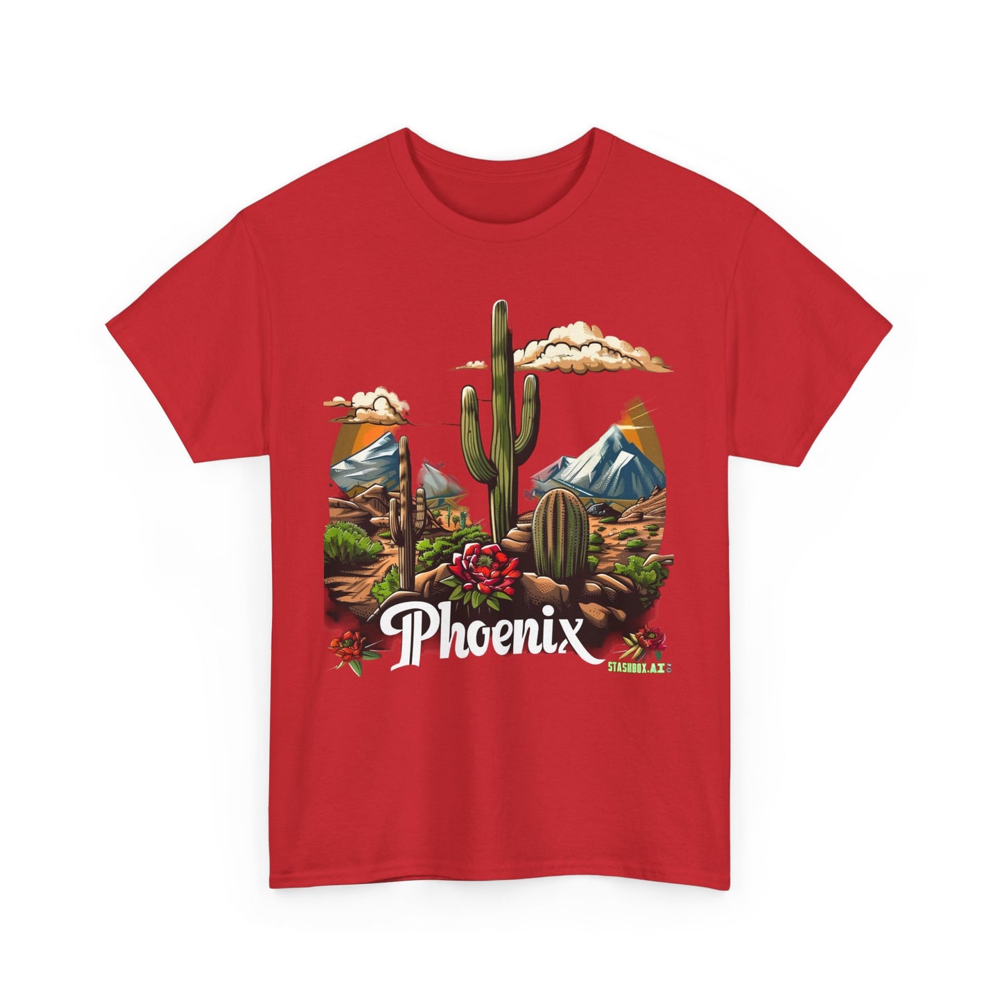 Unisex Heavy Cotton T-Shirt Phoenix Tourism Souvenir 1