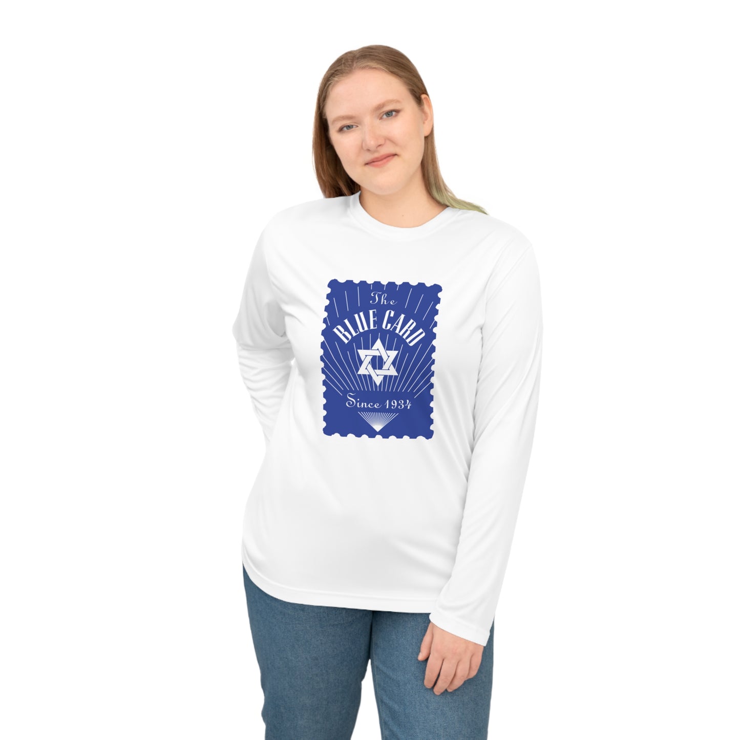 Classic Blue Ribbon Unisex Performance Long Sleeve Shirt - Great for Sports, Casual Wear & Gifts