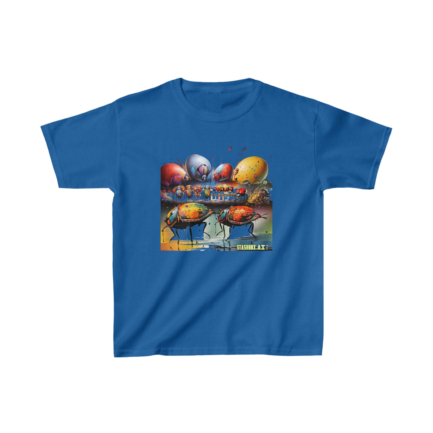 Kids Heavy Cotton™ Tee Cute Colorful Bugs 002